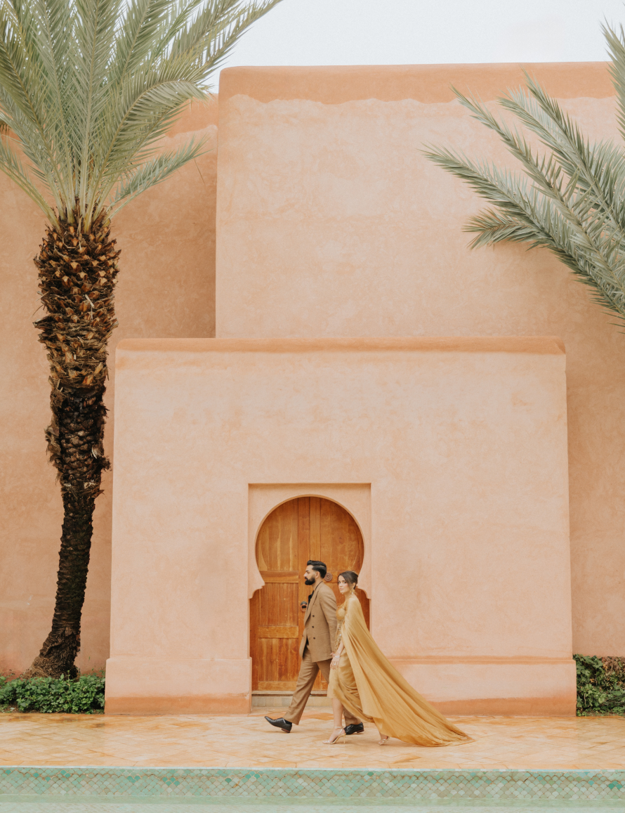Styled Shoot at Amanjena: Soft Light, Gold Tones, and Rain photo