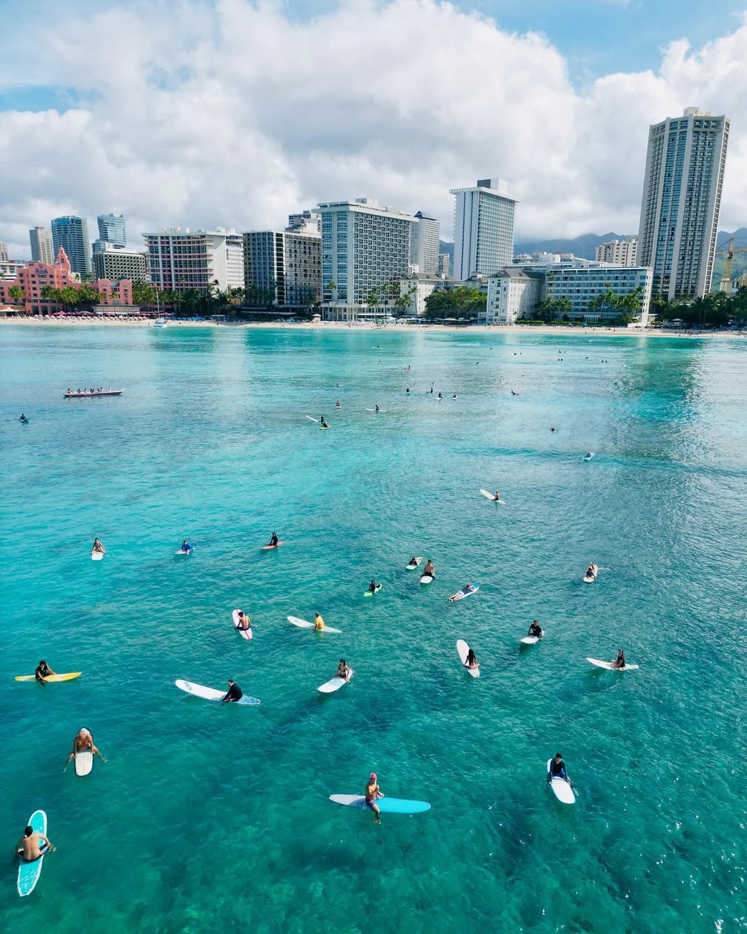 Surfing at Waikiki