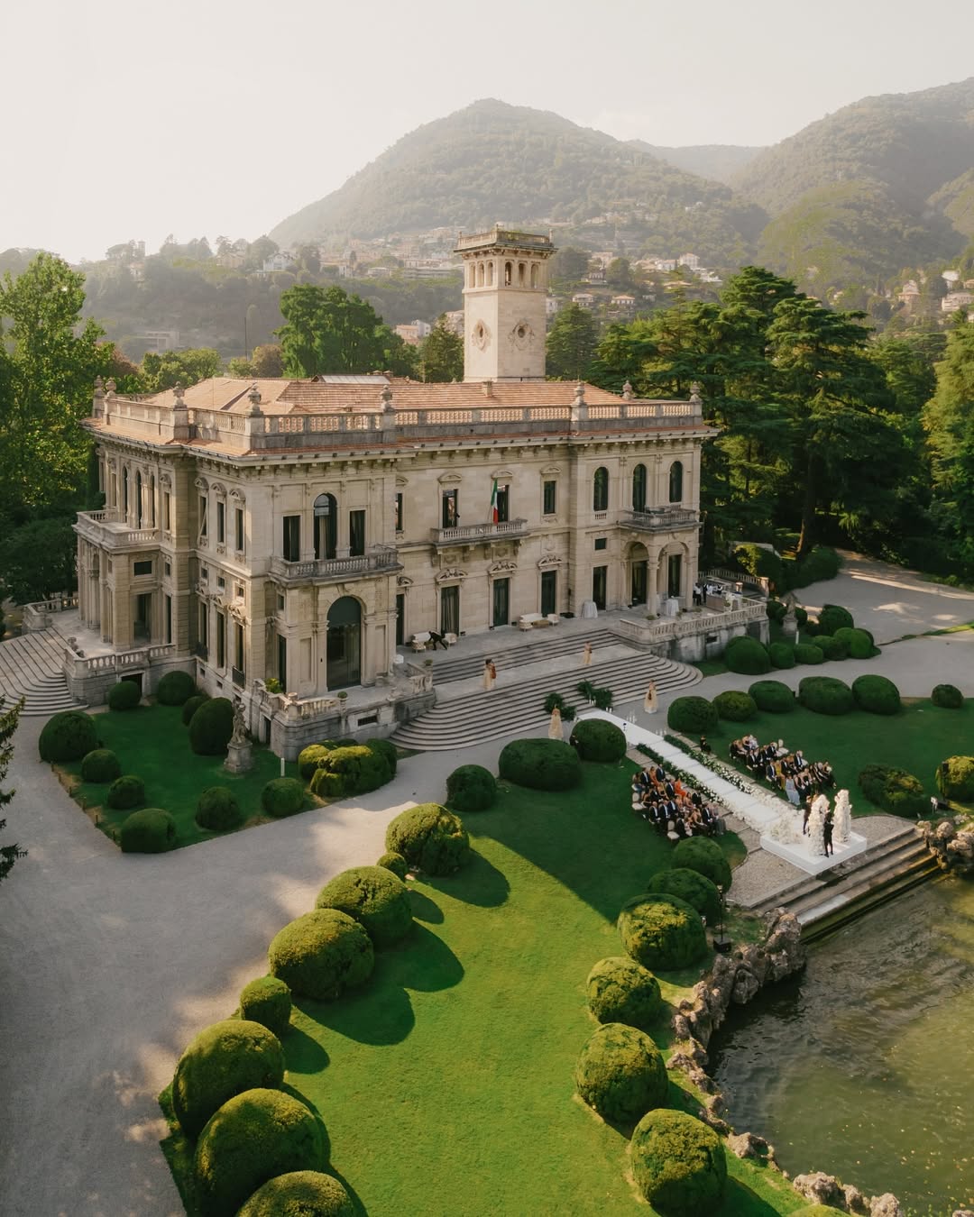 Luxury Wedding at Villa Erba: Walk on Water, Dance Under Stars Luxury Wedding at Villa Erba: Walk on Water, Dance Under Stars photo