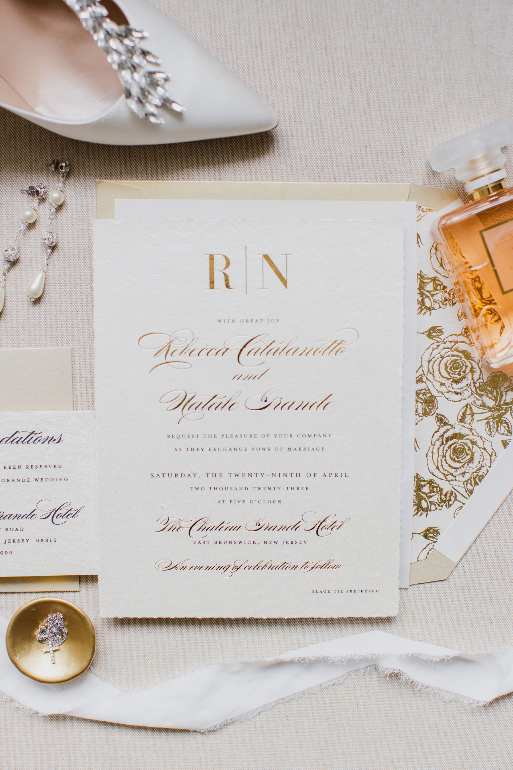 Rebecca &amp; Natale: A Timeless Love at Chateau Grande - A Tale of Family Bonds and New York Charm photo