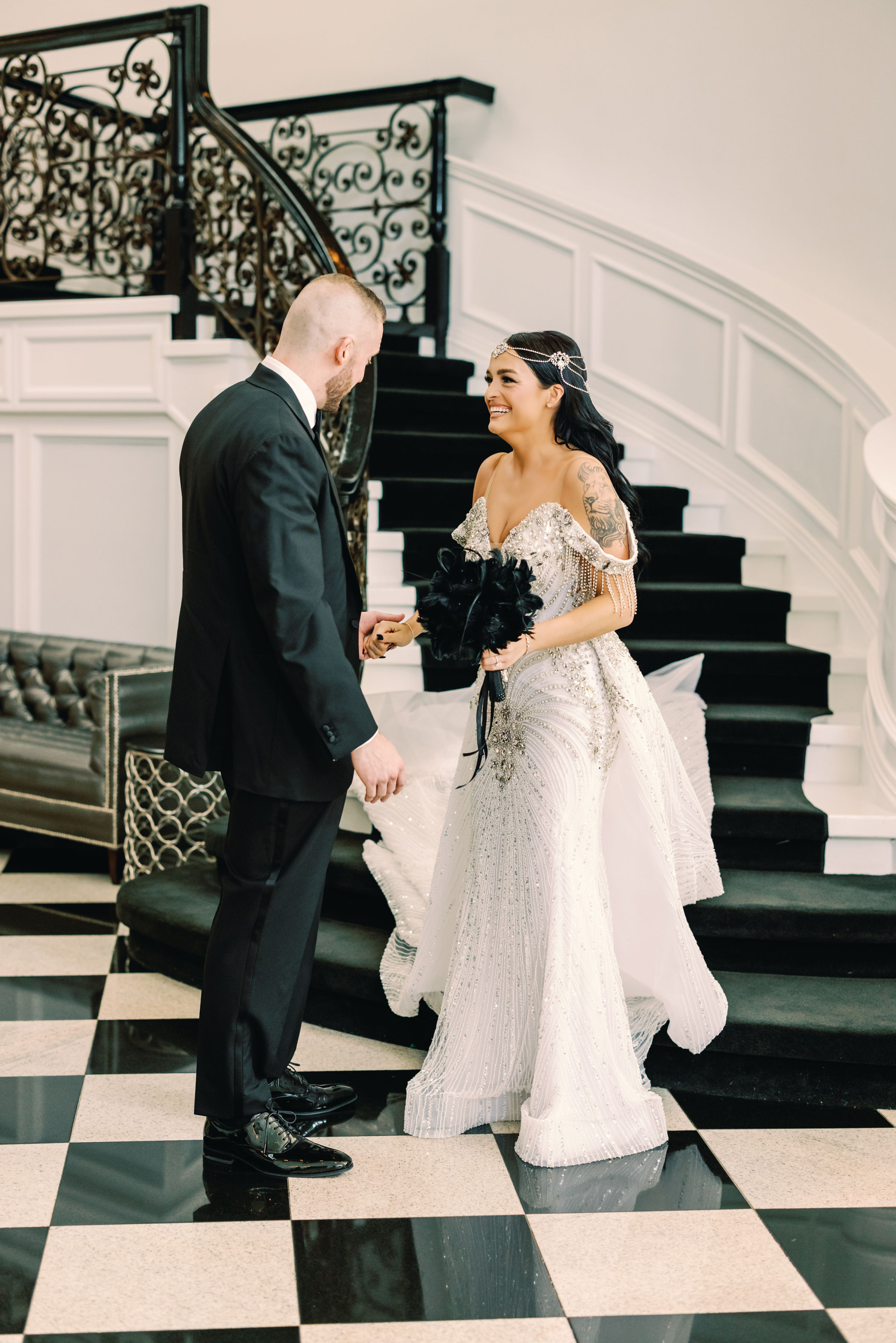 Roaring Romance: Lisamarie &amp; James' Gatsby-Inspired Wedding at Addison Park  photo