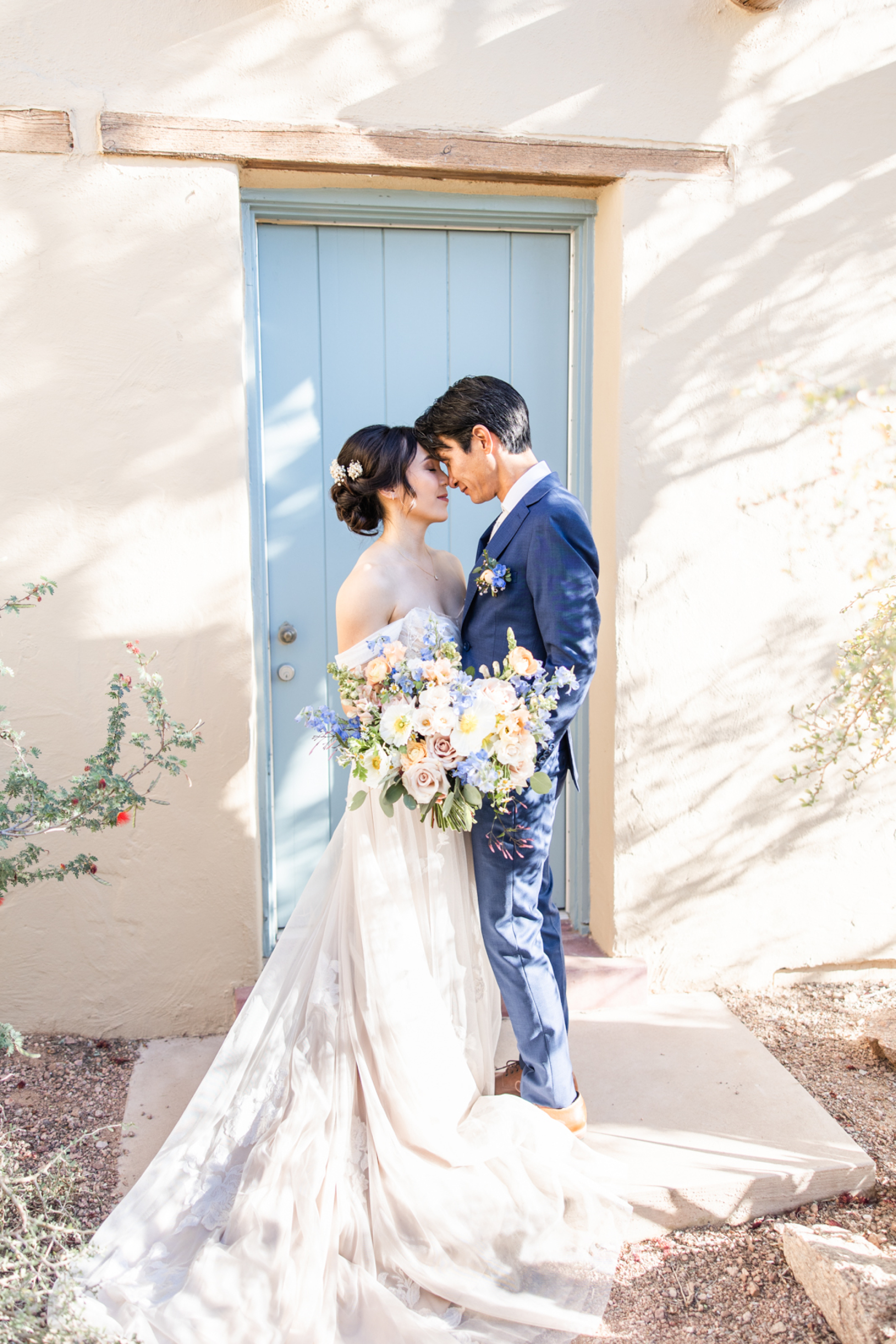 A Canvas of Love: Christie &amp; Yoskay's Pastel Dream Wedding at Desert Botanical Gardens photo