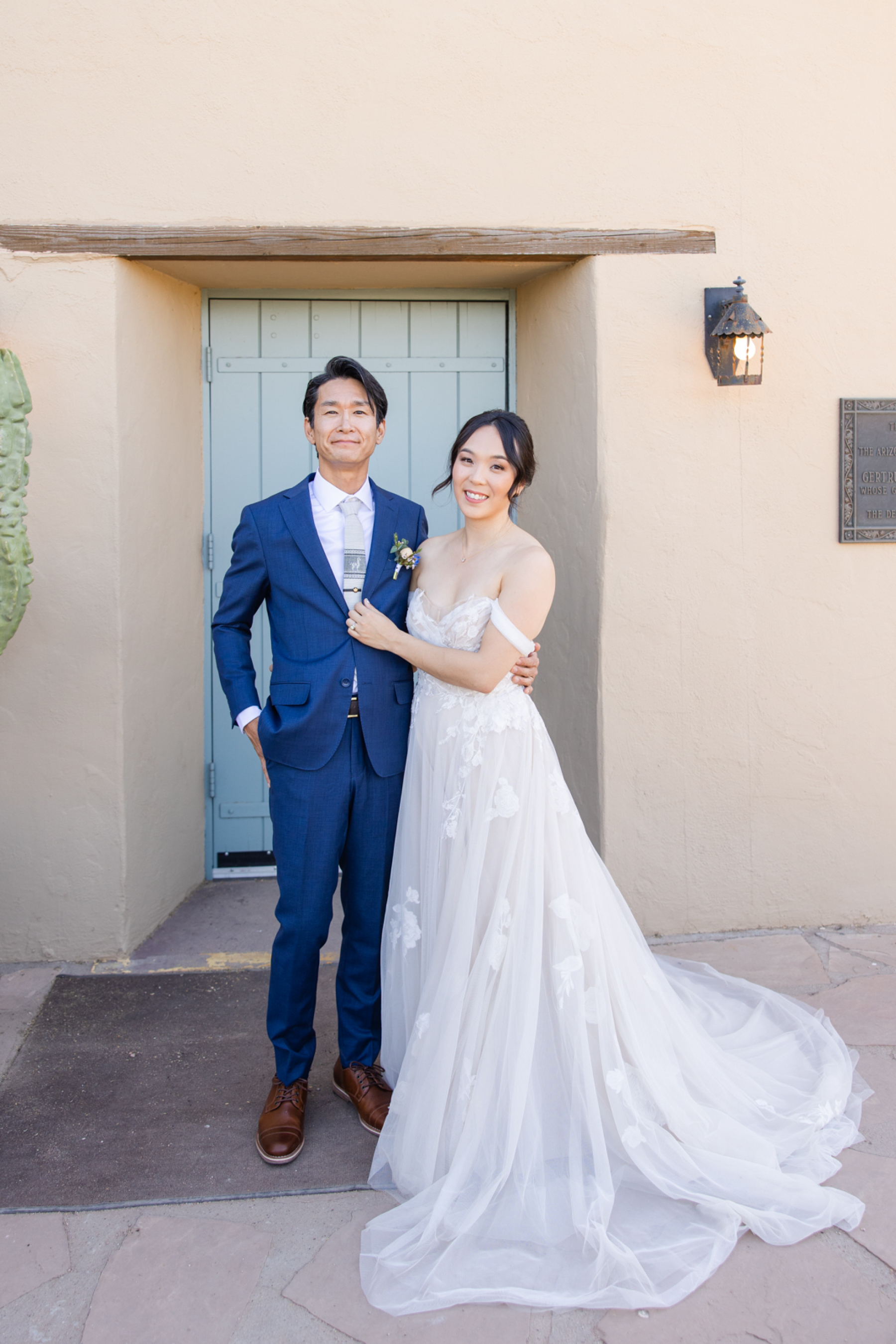 A Canvas of Love: Christie &amp; Yoskay's Pastel Dream Wedding at Desert Botanical Gardens photo