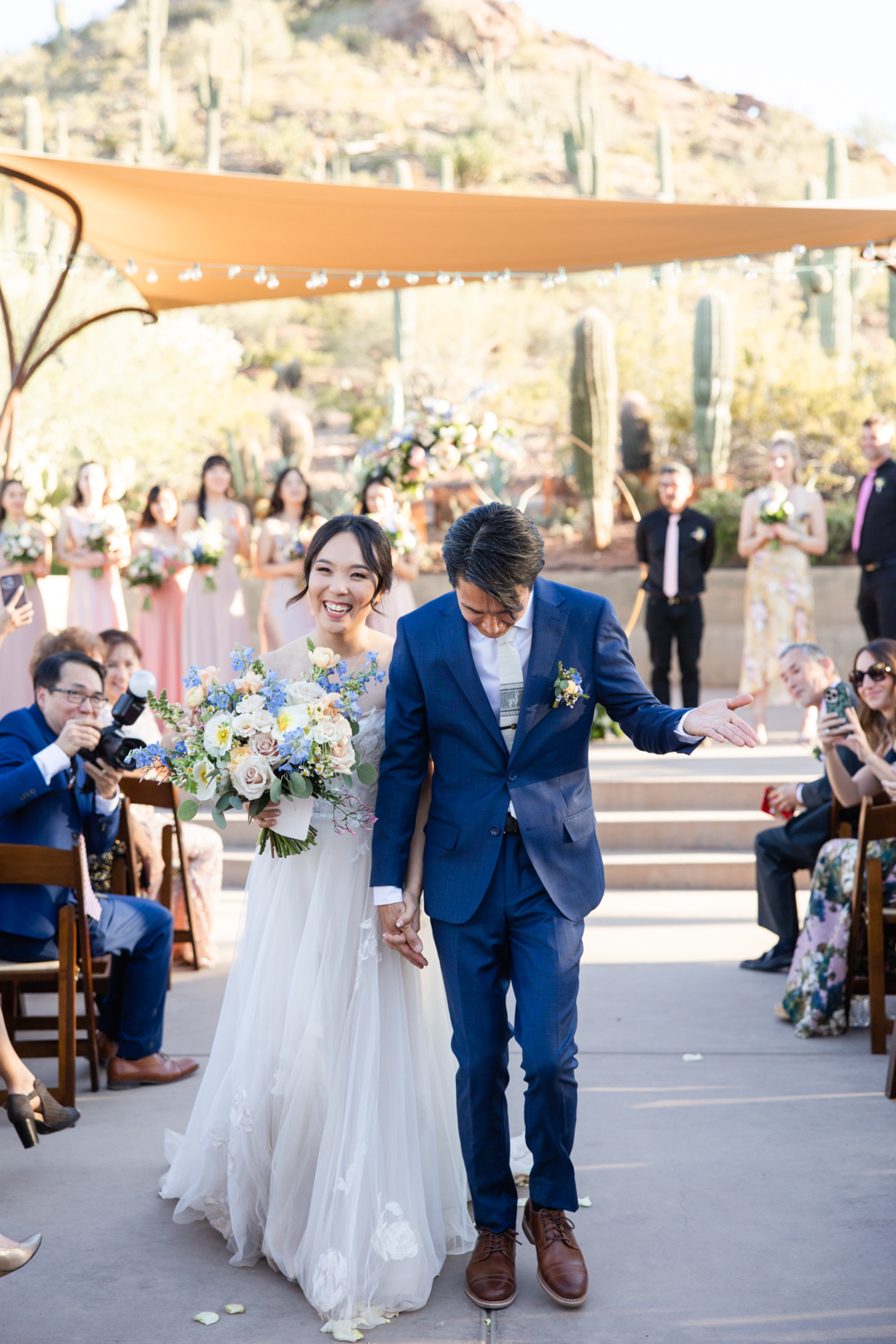 A Canvas of Love: Christie &amp; Yoskay's Pastel Dream Wedding at Desert Botanical Gardens photo