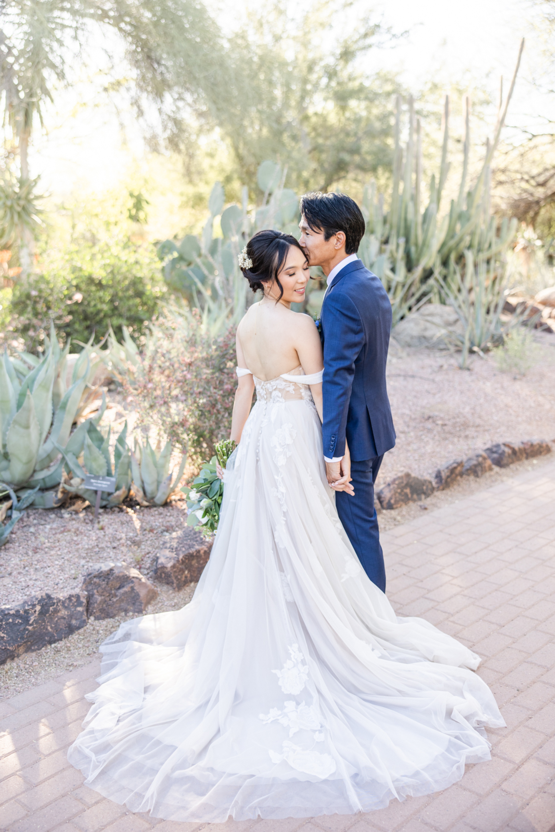 A Canvas of Love: Christie &amp; Yoskay's Pastel Dream Wedding at Desert Botanical Gardens photo