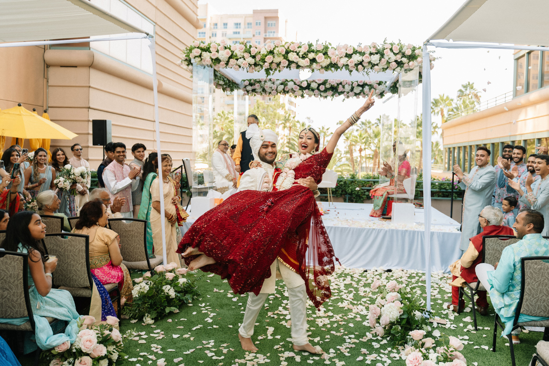 Wedded Bliss by the Beach: Shikha and Jigar's Grand Celebration at Westin Long Beach photo