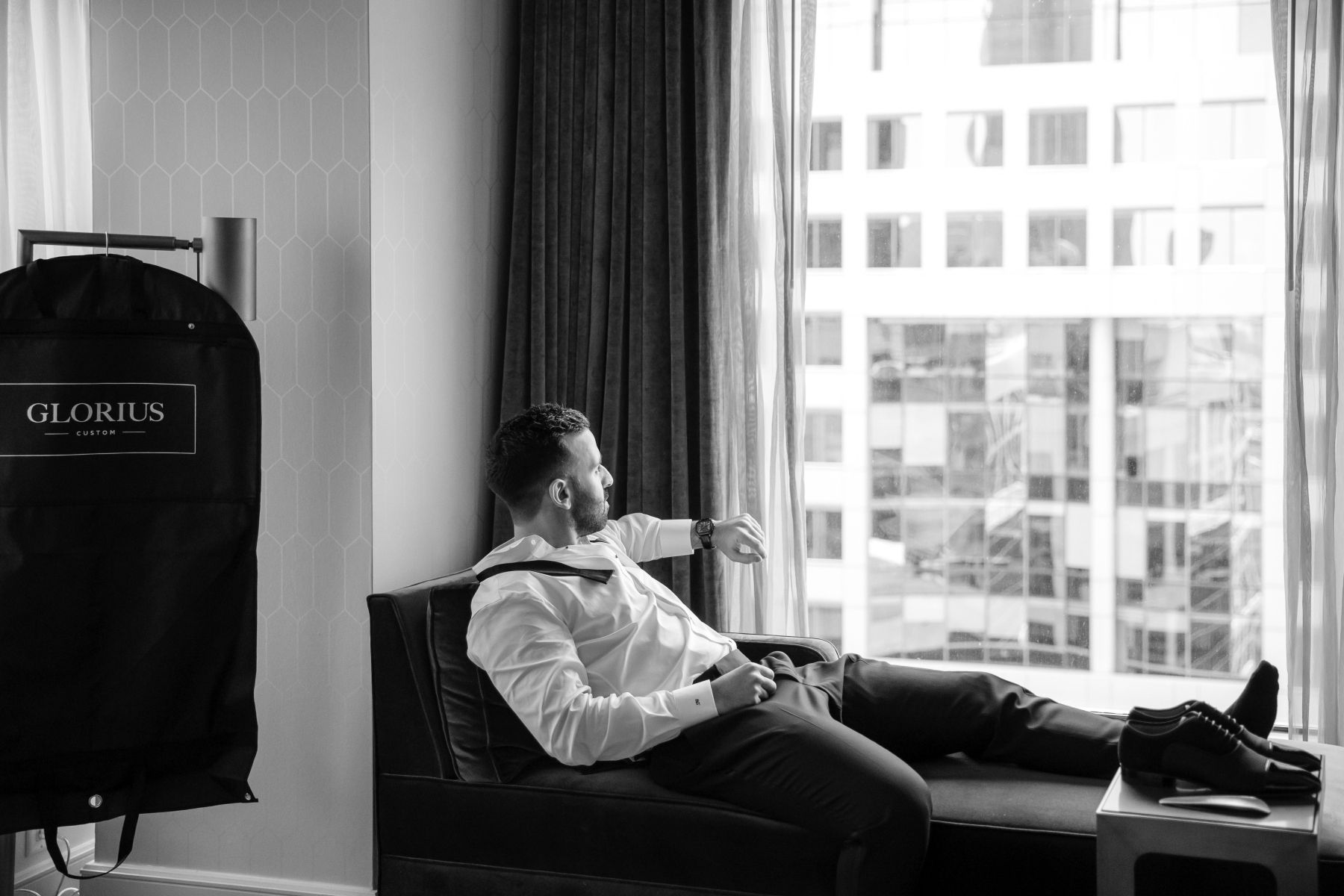 Champagne and Chandeliers: Ashley &amp; Samuel's Love Tale at One King West photo