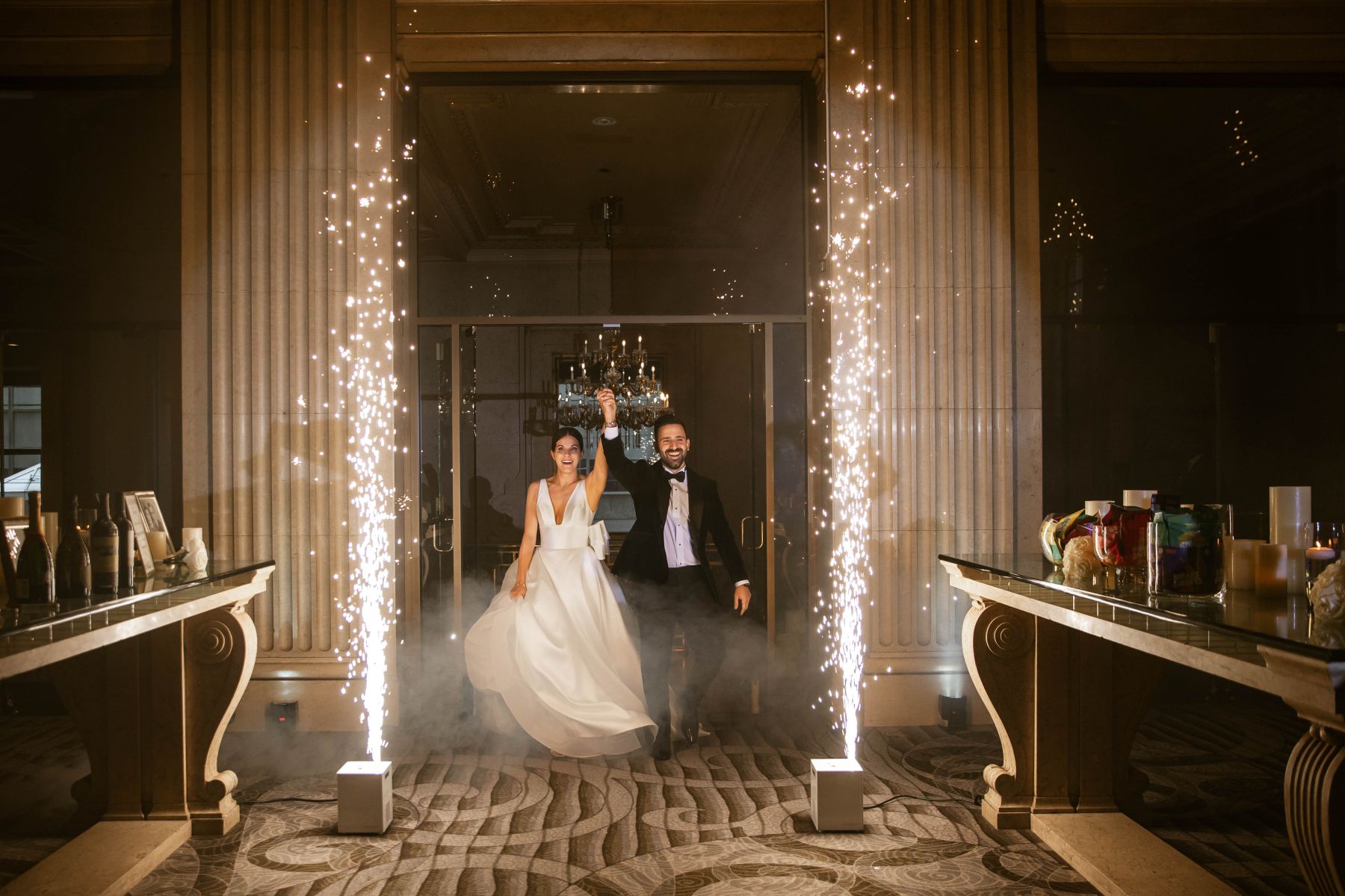 Champagne and Chandeliers: Ashley &amp; Samuel's Love Tale at One King West photo