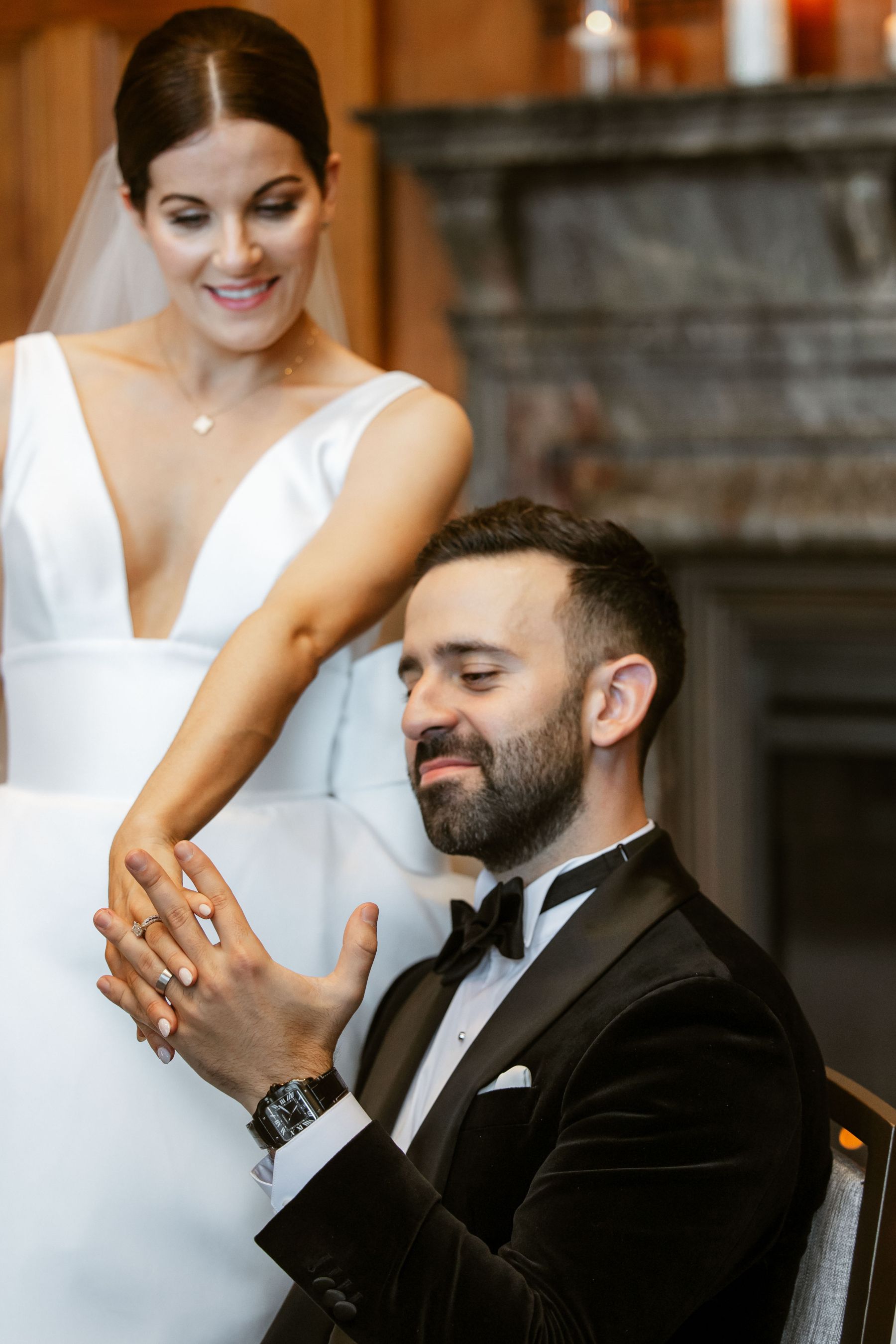 Champagne and Chandeliers: Ashley &amp; Samuel's Love Tale at One King West photo