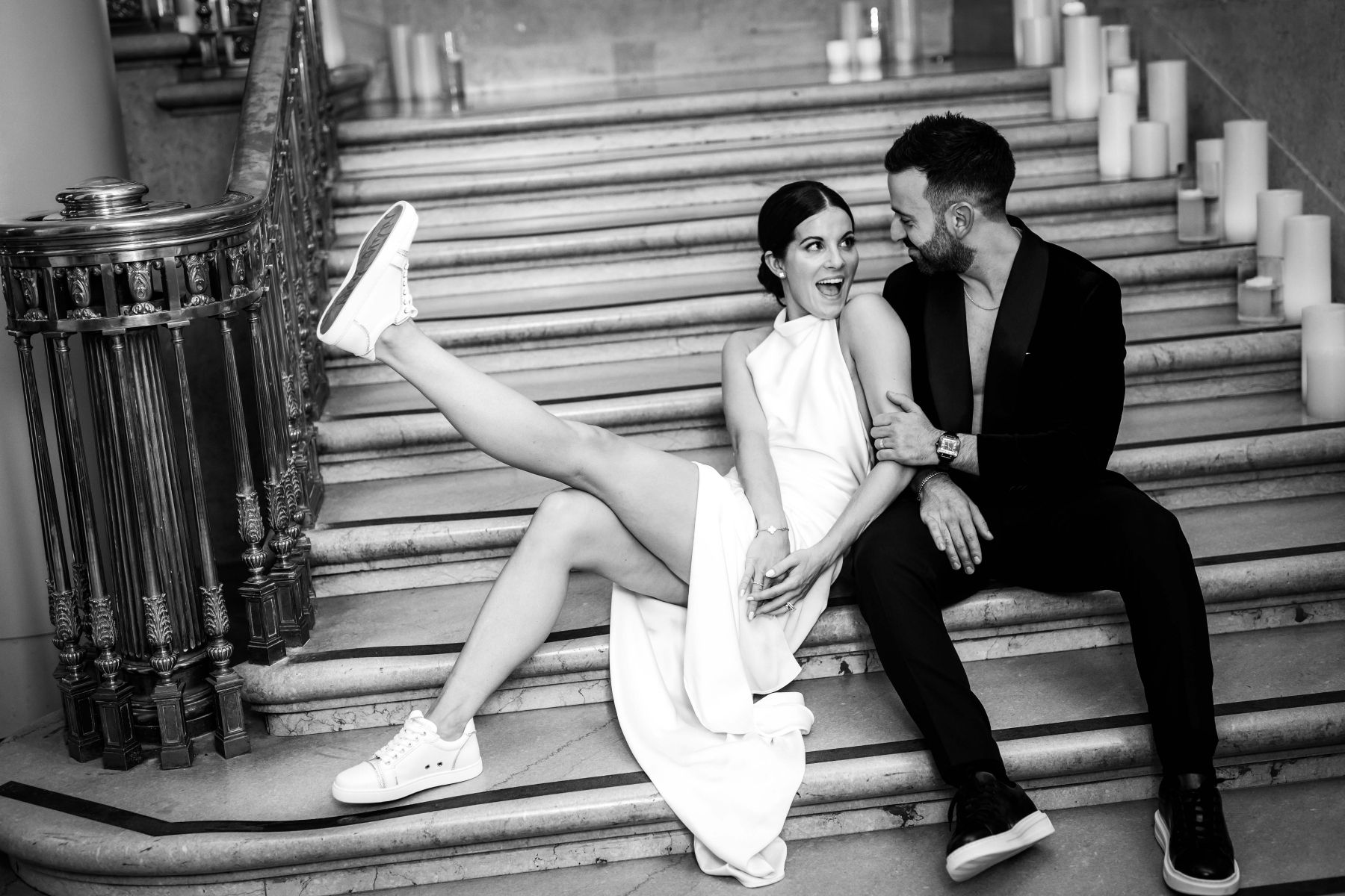 Champagne and Chandeliers: Ashley &amp; Samuel's Love Tale at One King West photo