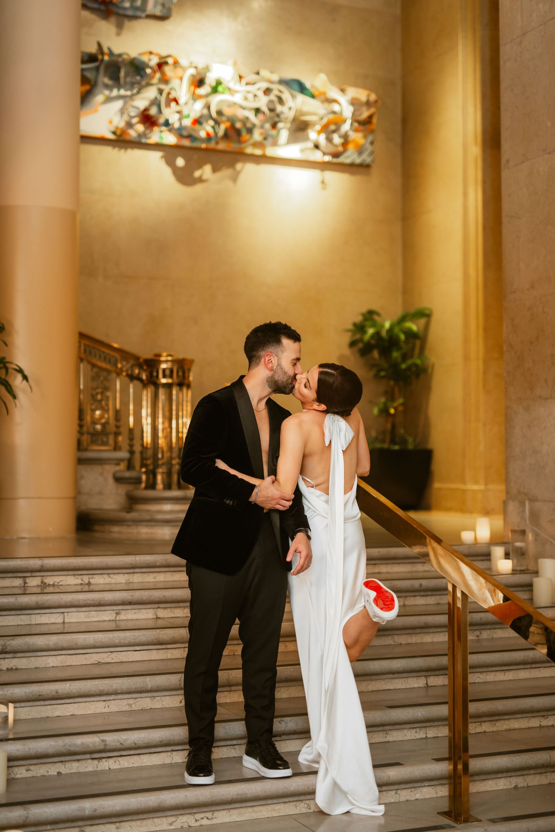 Champagne and Chandeliers: Ashley &amp; Samuel's Love Tale at One King West photo