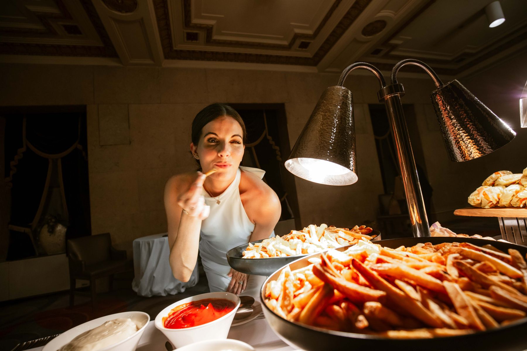 Champagne and Chandeliers: Ashley &amp; Samuel's Love Tale at One King West photo