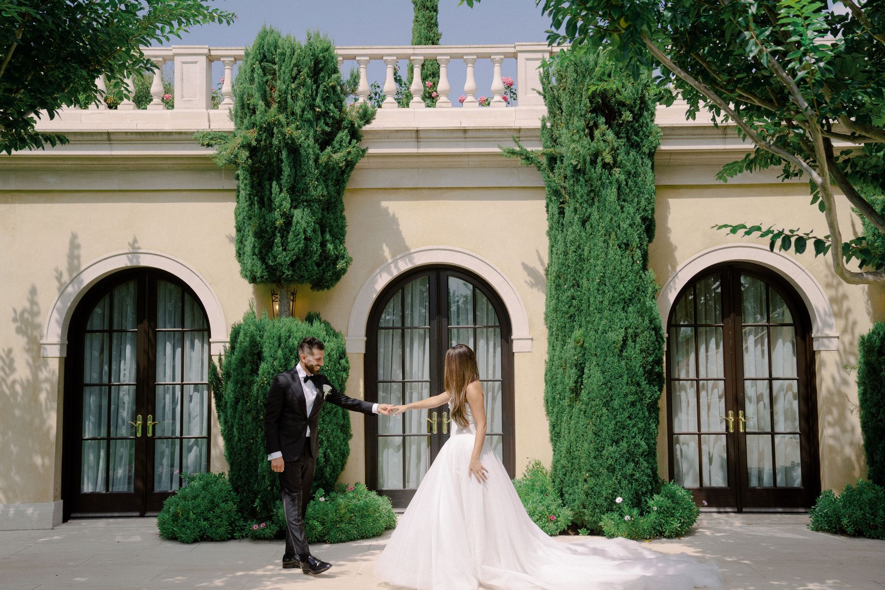 Sunsets and Serenades: Liz &amp; Daniel's Montecito Magic at Bella Vista Estate photo