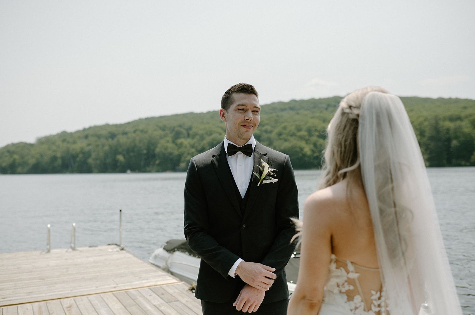 Tender Moments: Sara &amp; Alex’s Dreamy Day at Parents House on Lake Vernon photo