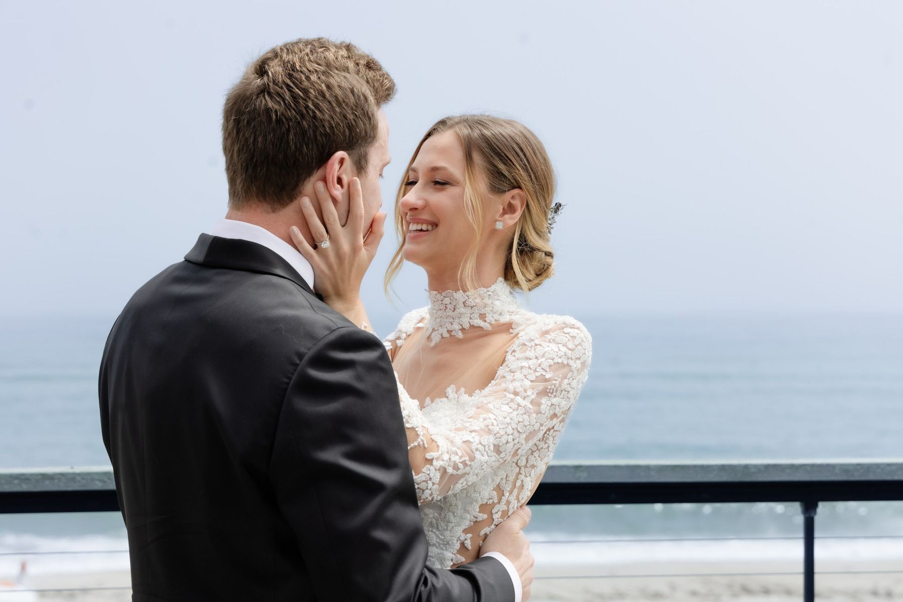 Beach Chic Vows: Ally and Dylan's Serene Gurney's Montauk Wedding photo