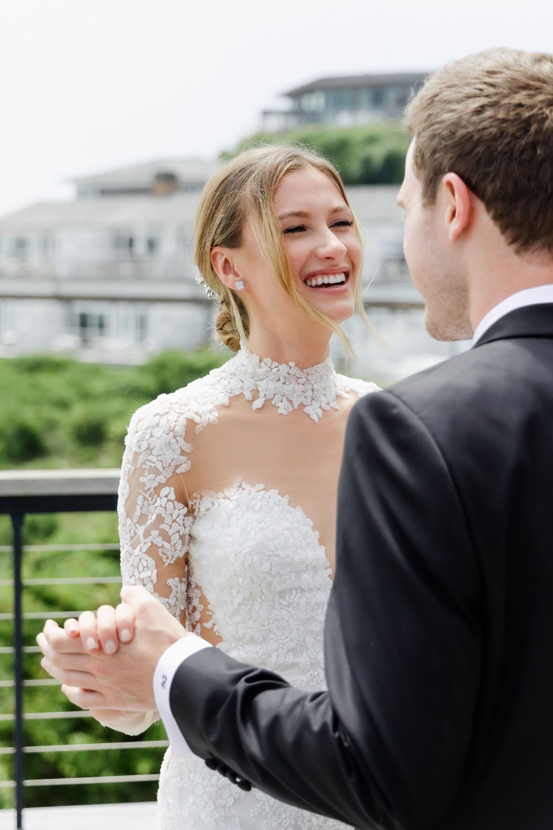 Beach Chic Vows: Ally and Dylan's Serene Gurney's Montauk Wedding photo