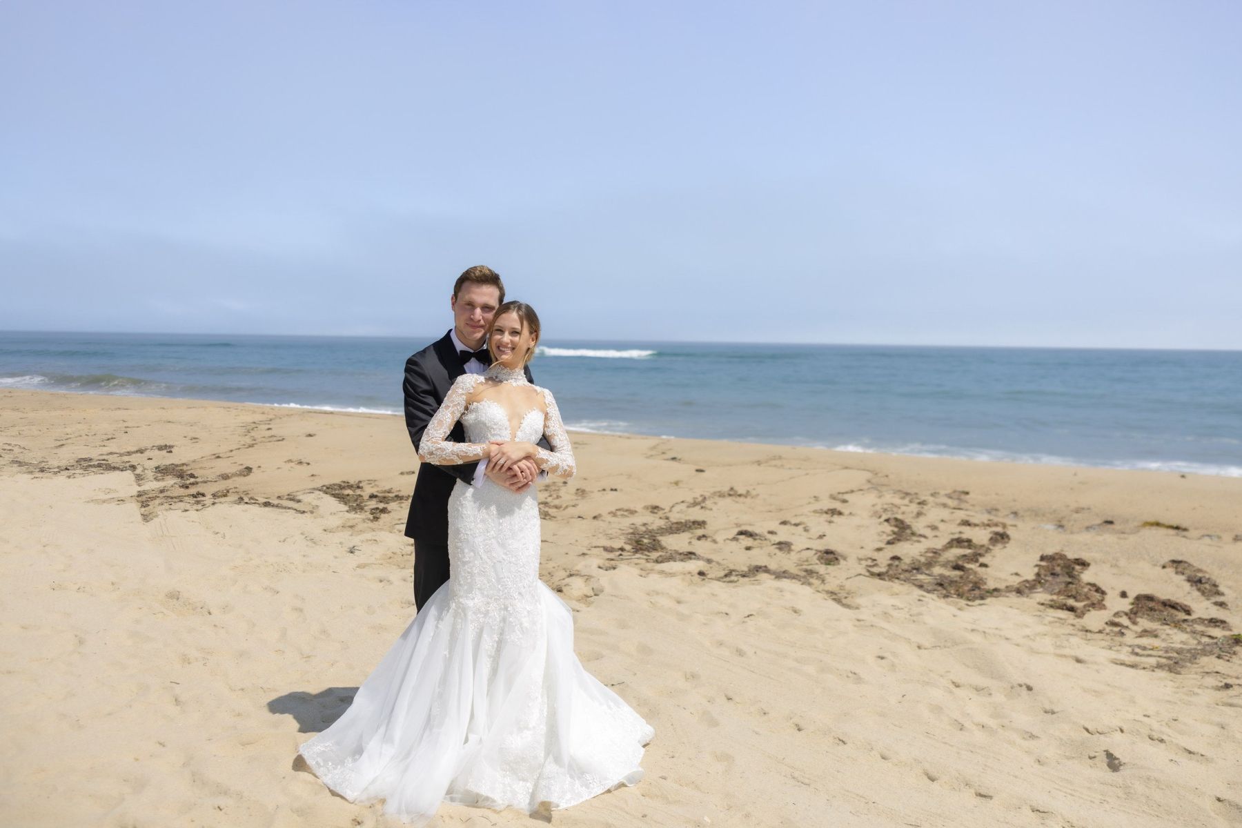 Beach Chic Vows: Ally and Dylan's Serene Gurney's Montauk Wedding photo
