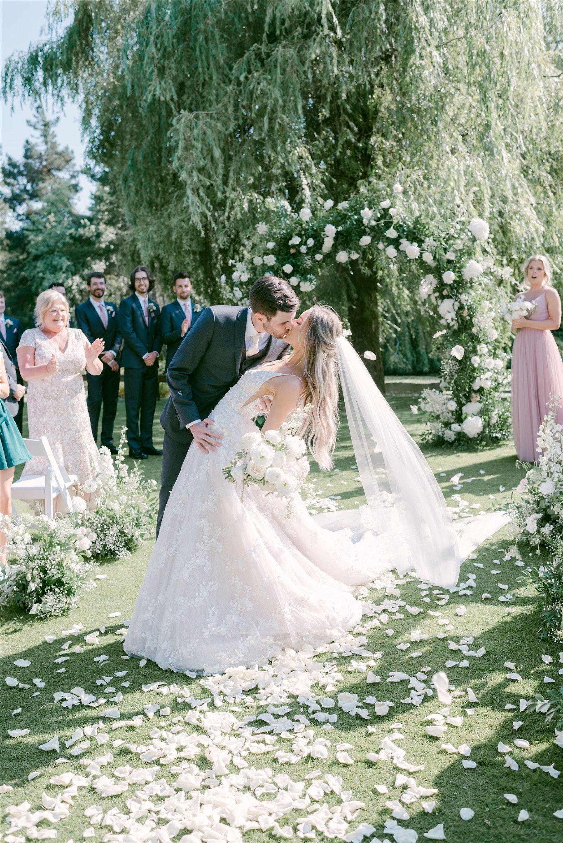 Under the Willow Tree: The Magical Journey of Sarah &amp; Nathan at VanDusen Botanical Garden and Hycroft photo