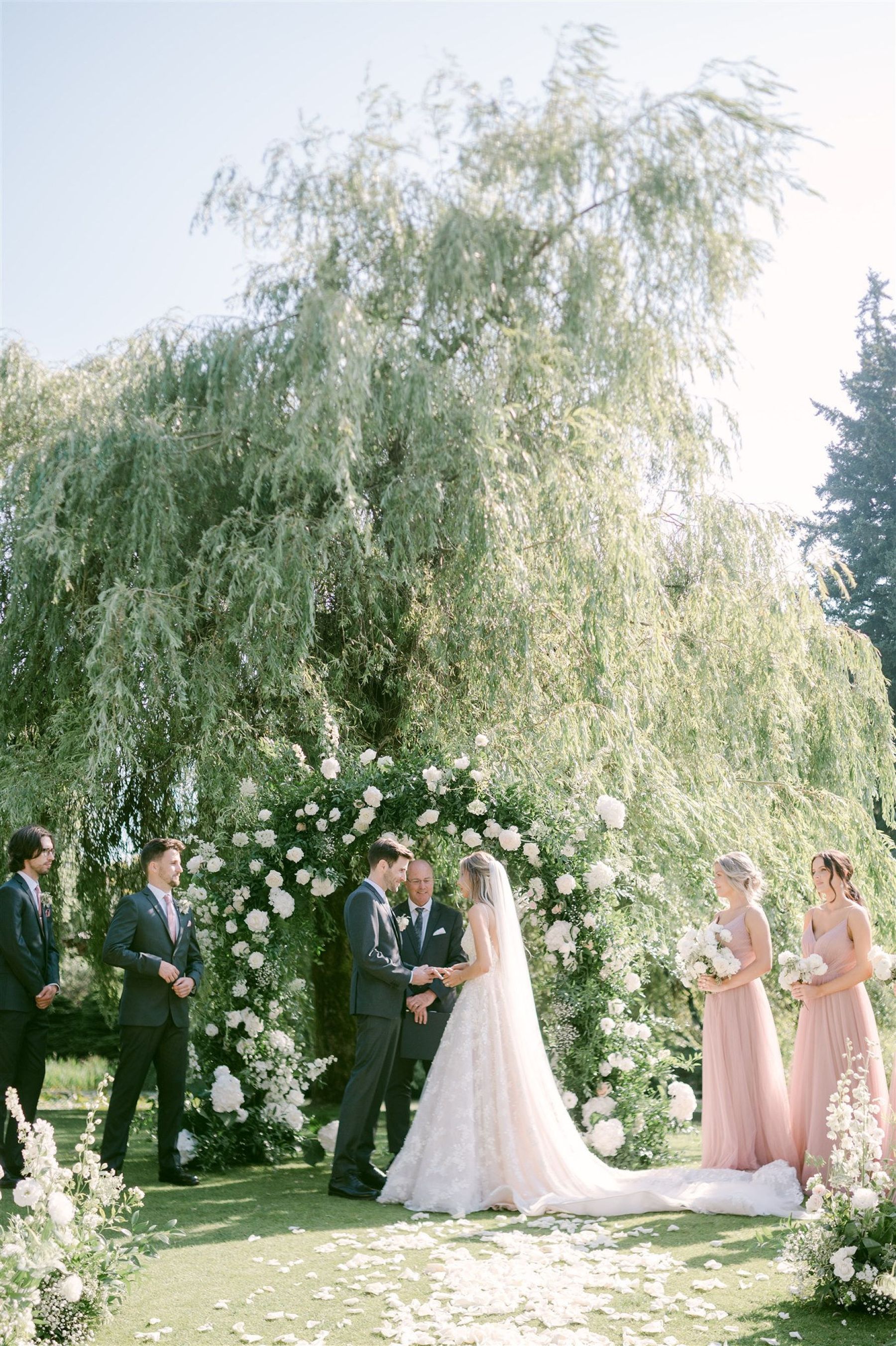 Under the Willow Tree: The Magical Journey of Sarah &amp; Nathan at VanDusen Botanical Garden and Hycroft photo