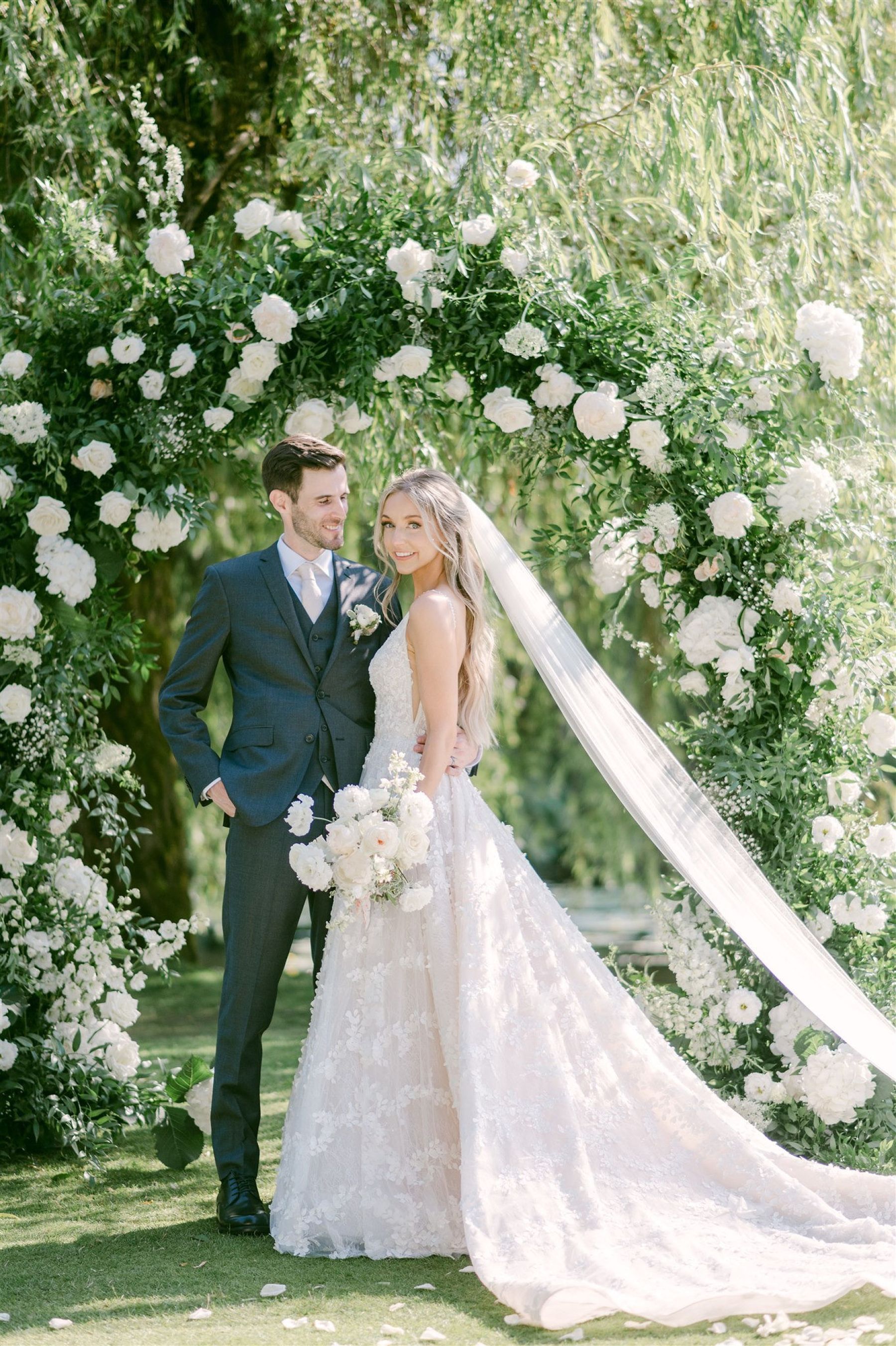 Under the Willow Tree: The Magical Journey of Sarah &amp; Nathan at VanDusen Botanical Garden and Hycroft photo