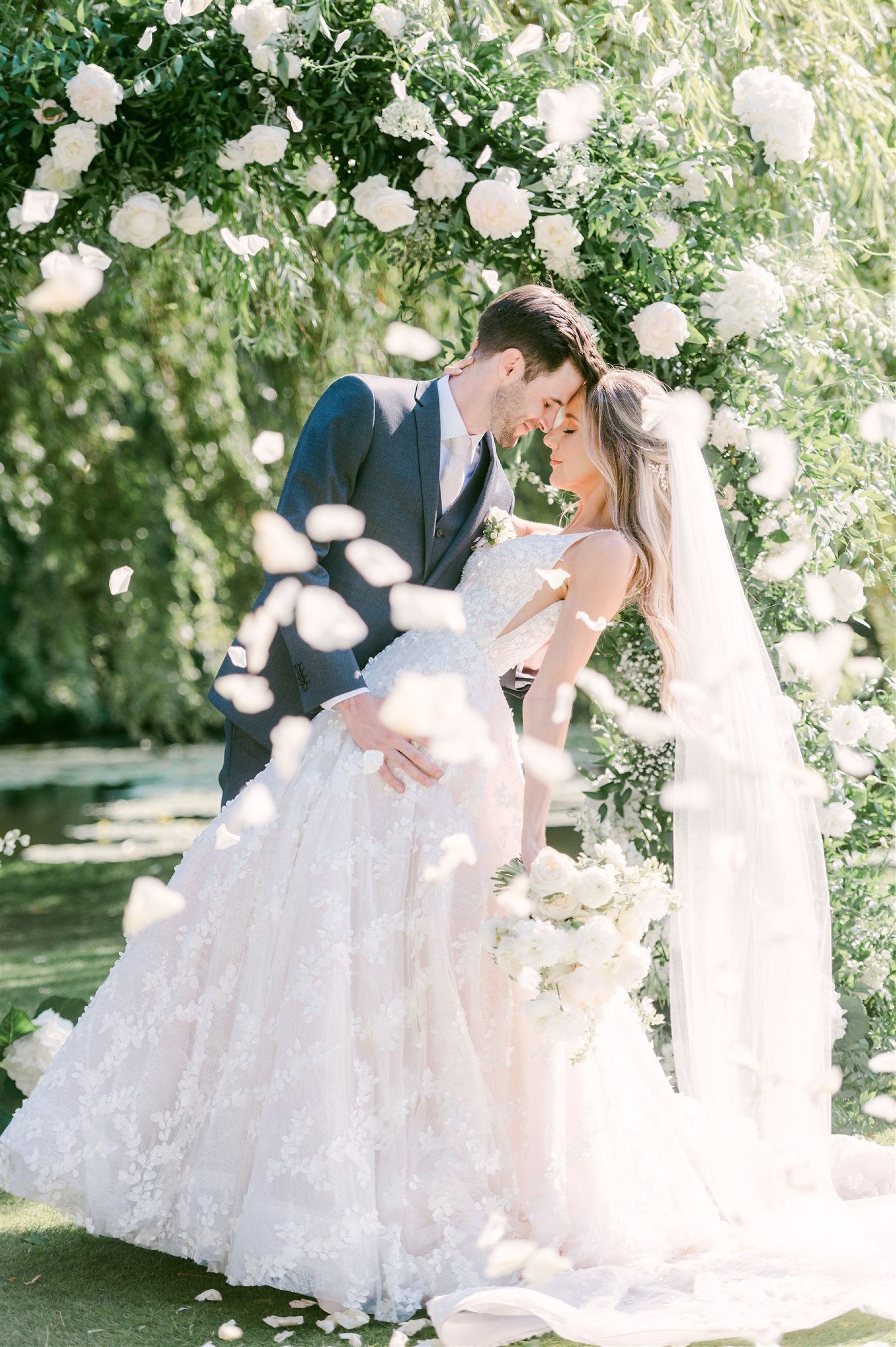 Under the Willow Tree: The Magical Journey of Sarah &amp; Nathan at VanDusen Botanical Garden and Hycroft photo