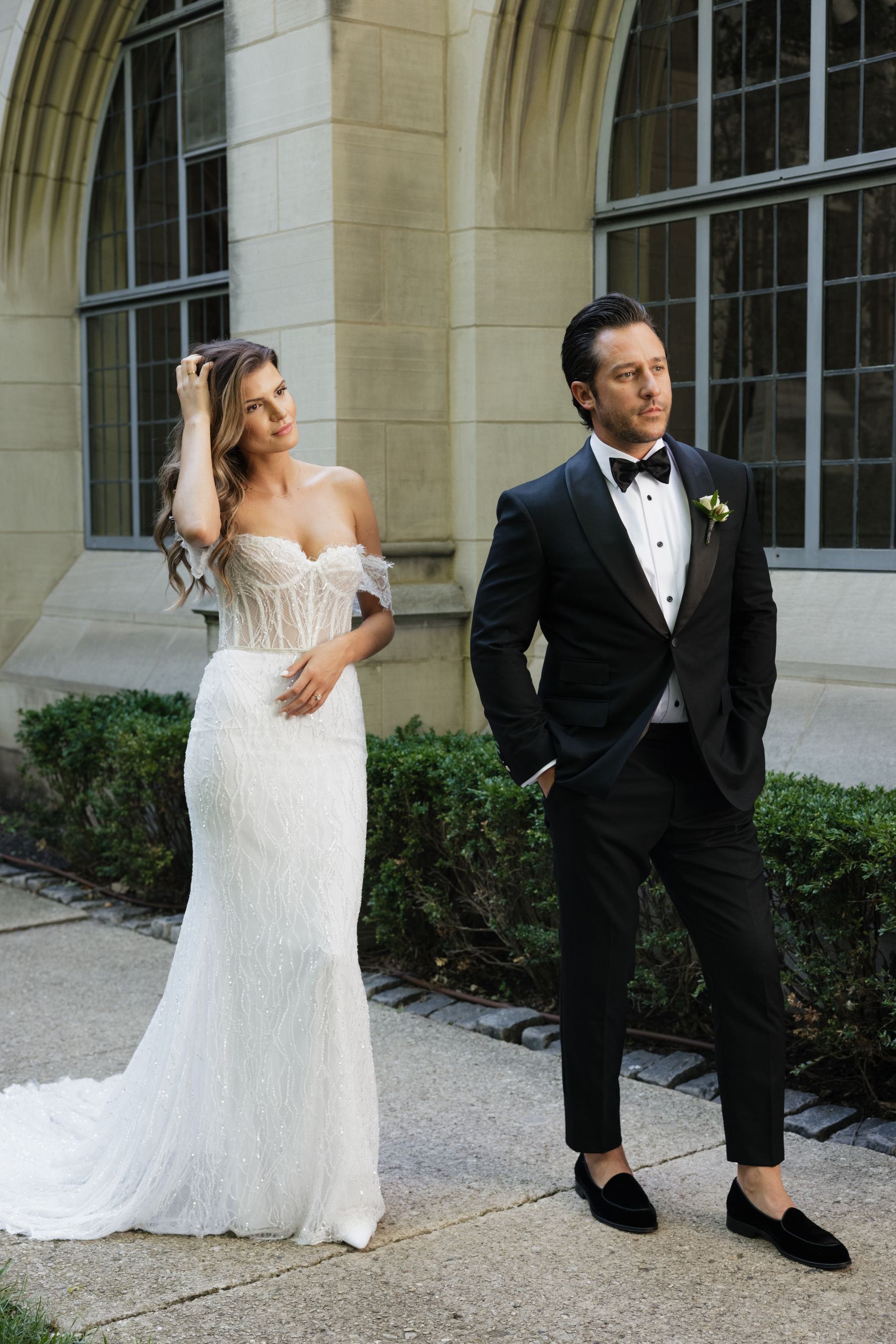 A Tale of Two Worlds: Marina &amp; Zach's Chic Chicago History Museum Wedding photo