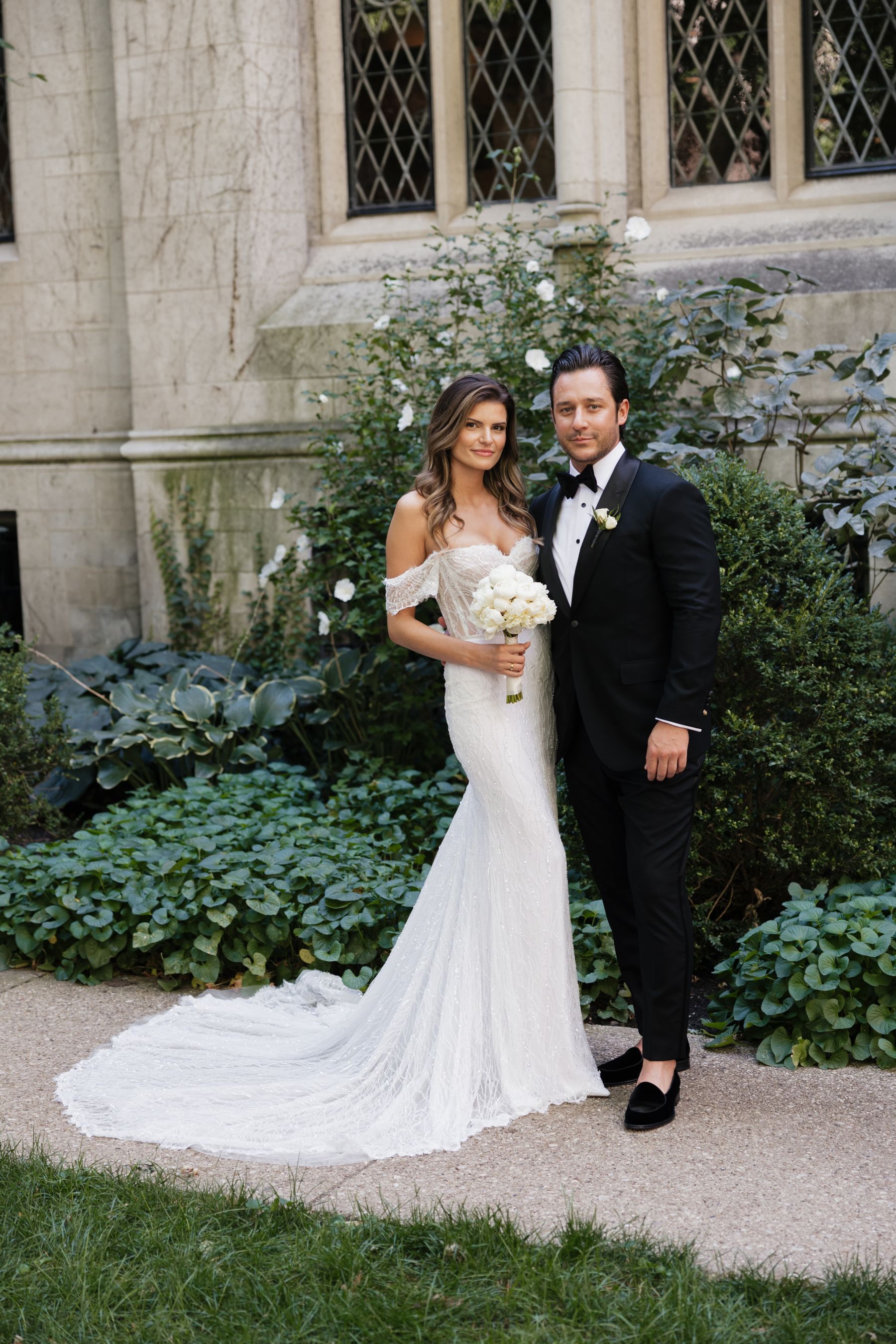 A Tale of Two Worlds: Marina &amp; Zach's Chic Chicago History Museum Wedding photo