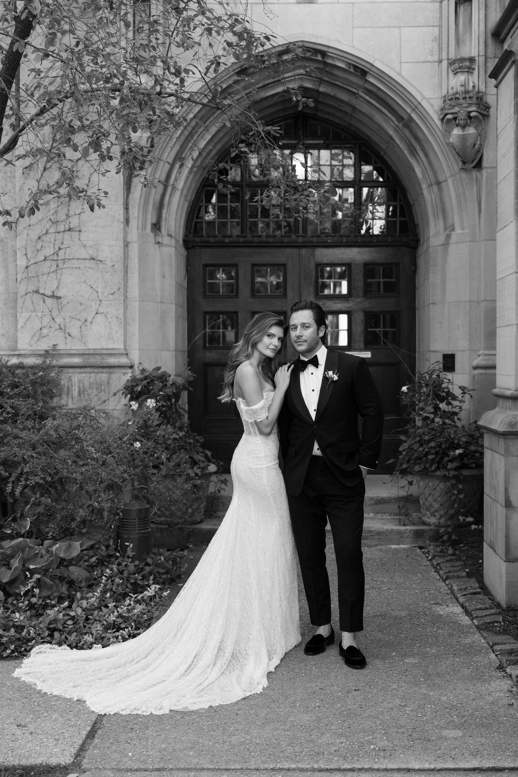 A Tale of Two Worlds: Marina &amp; Zach's Chic Chicago History Museum Wedding photo