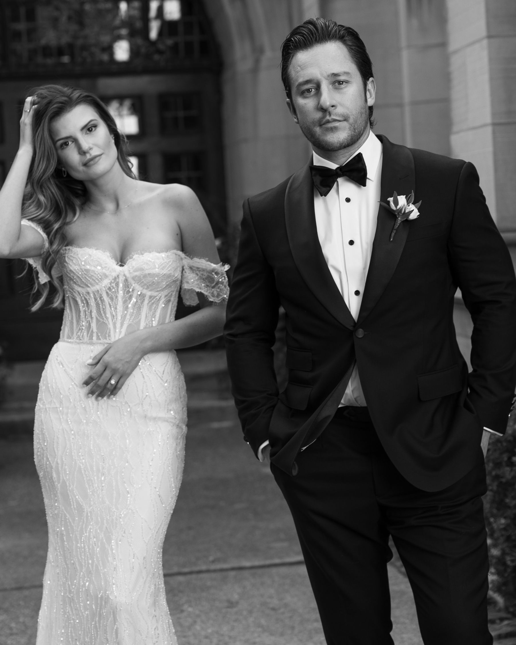 A Tale of Two Worlds: Marina &amp; Zach's Chic Chicago History Museum Wedding photo