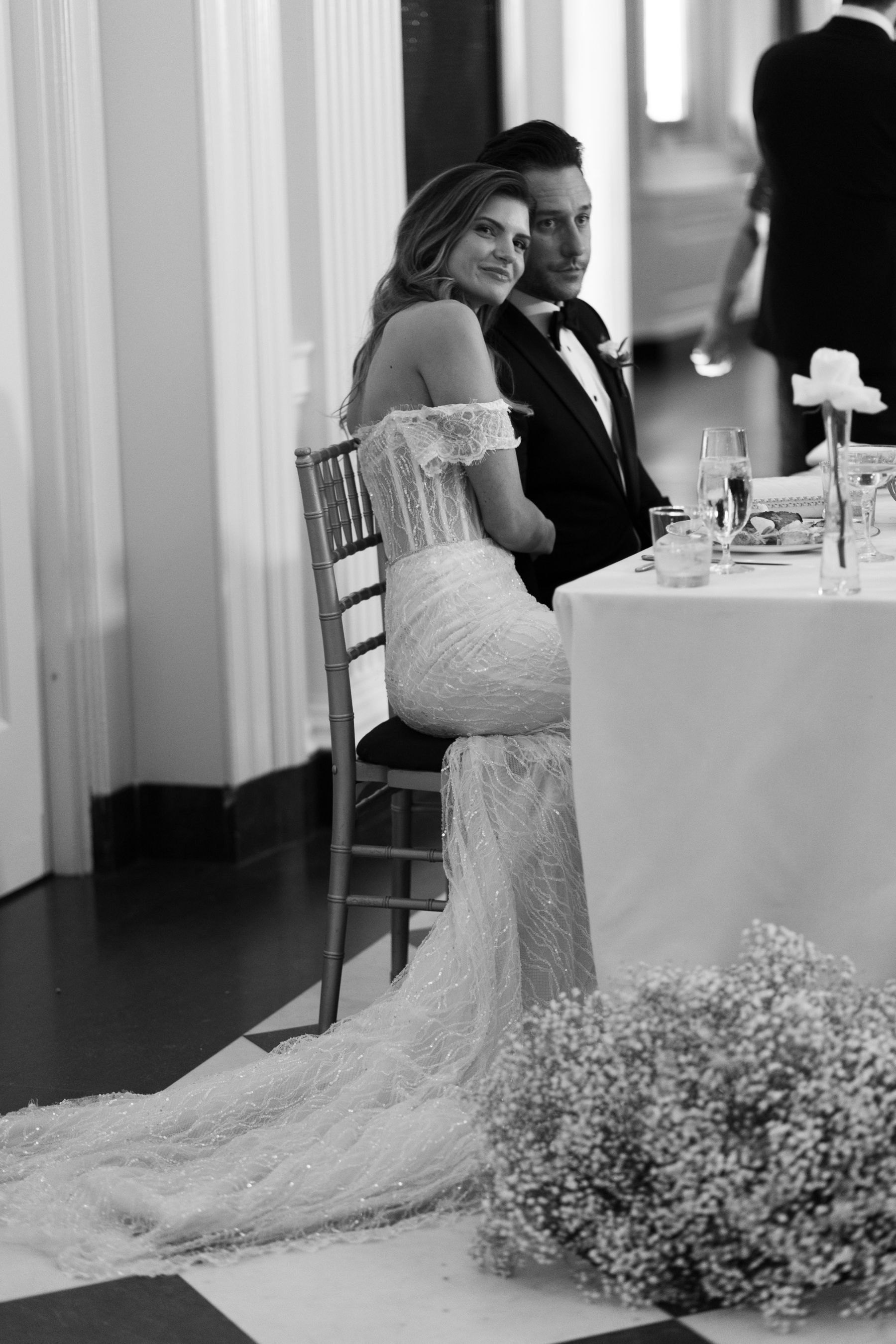 A Tale of Two Worlds: Marina &amp; Zach's Chic Chicago History Museum Wedding photo