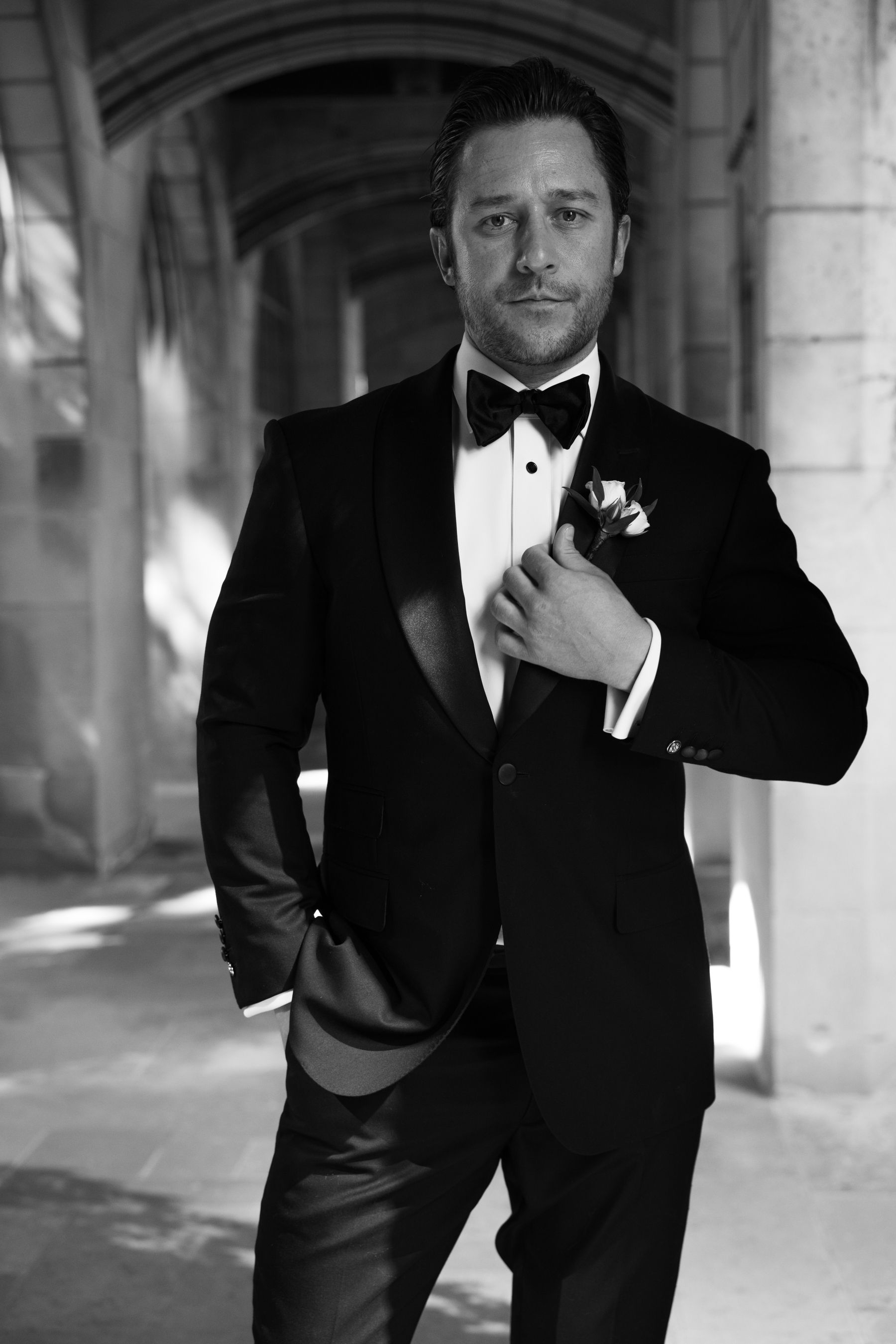 A Tale of Two Worlds: Marina &amp; Zach's Chic Chicago History Museum Wedding photo