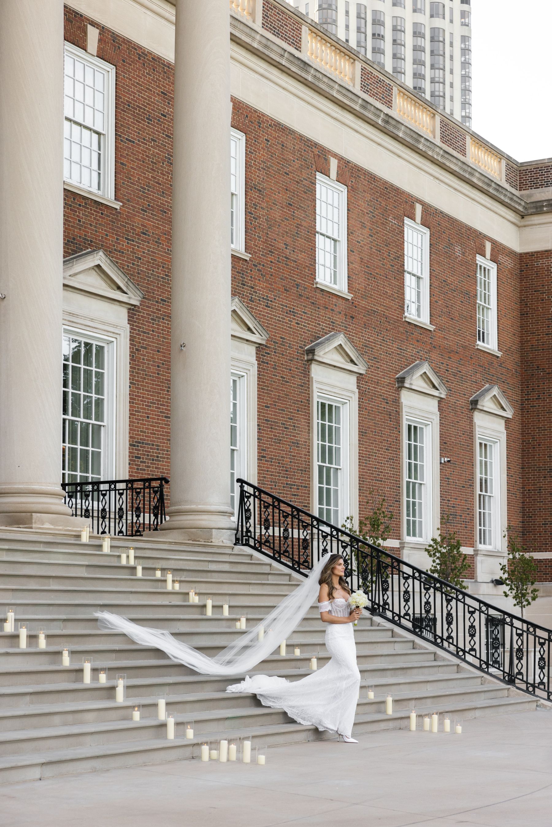 A Tale of Two Worlds: Marina &amp; Zach's Chic Chicago History Museum Wedding photo