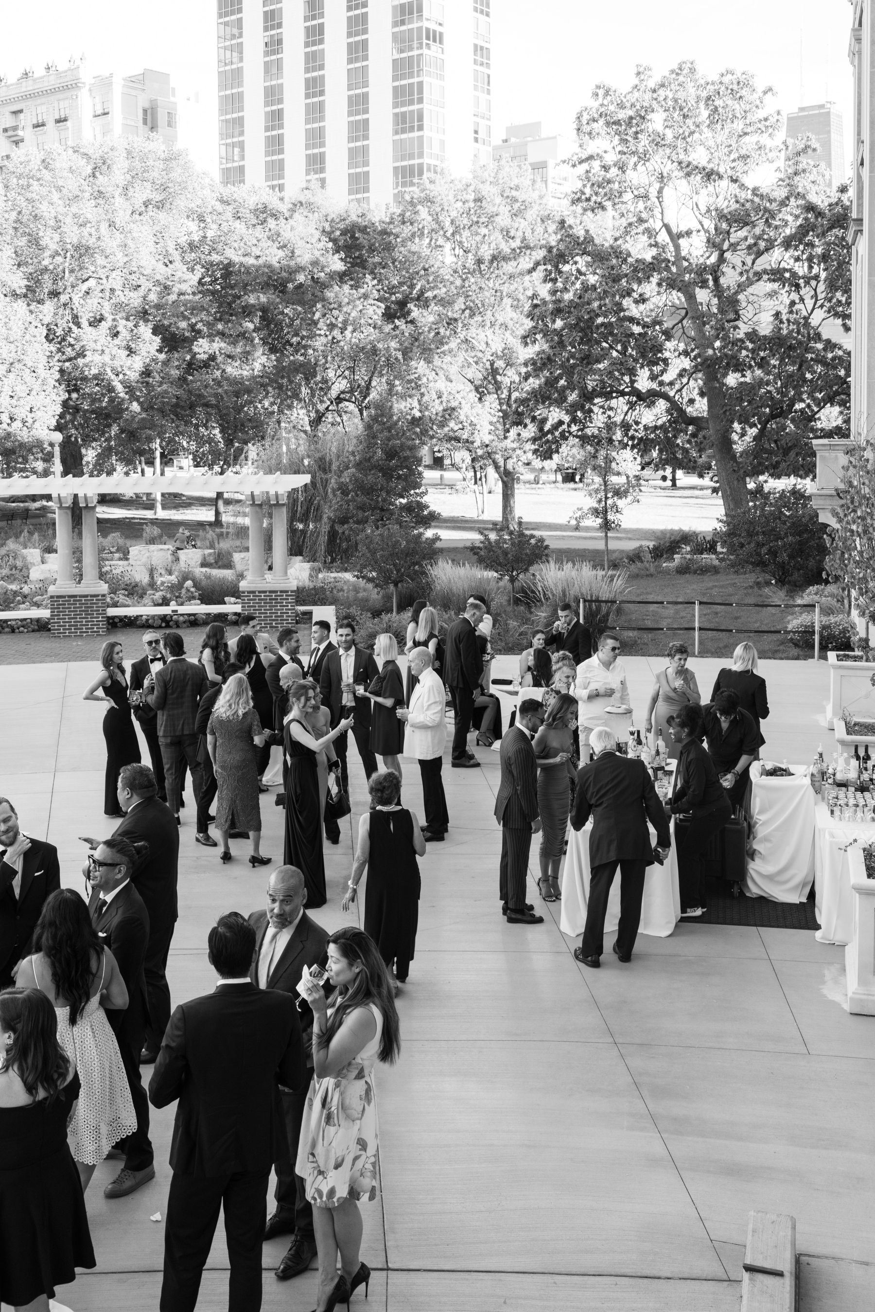 A Tale of Two Worlds: Marina &amp; Zach's Chic Chicago History Museum Wedding photo
