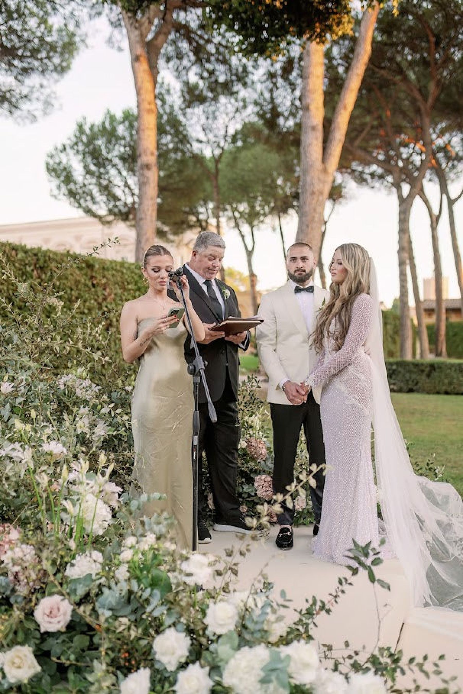 When in Rome: Giselle and Branden's Enchanting Wedding in Villa Aurelia  photo