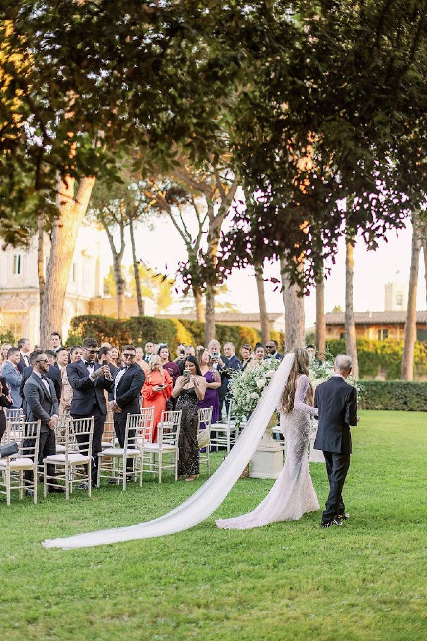 When in Rome: Giselle and Branden's Enchanting Wedding in Villa Aurelia  photo