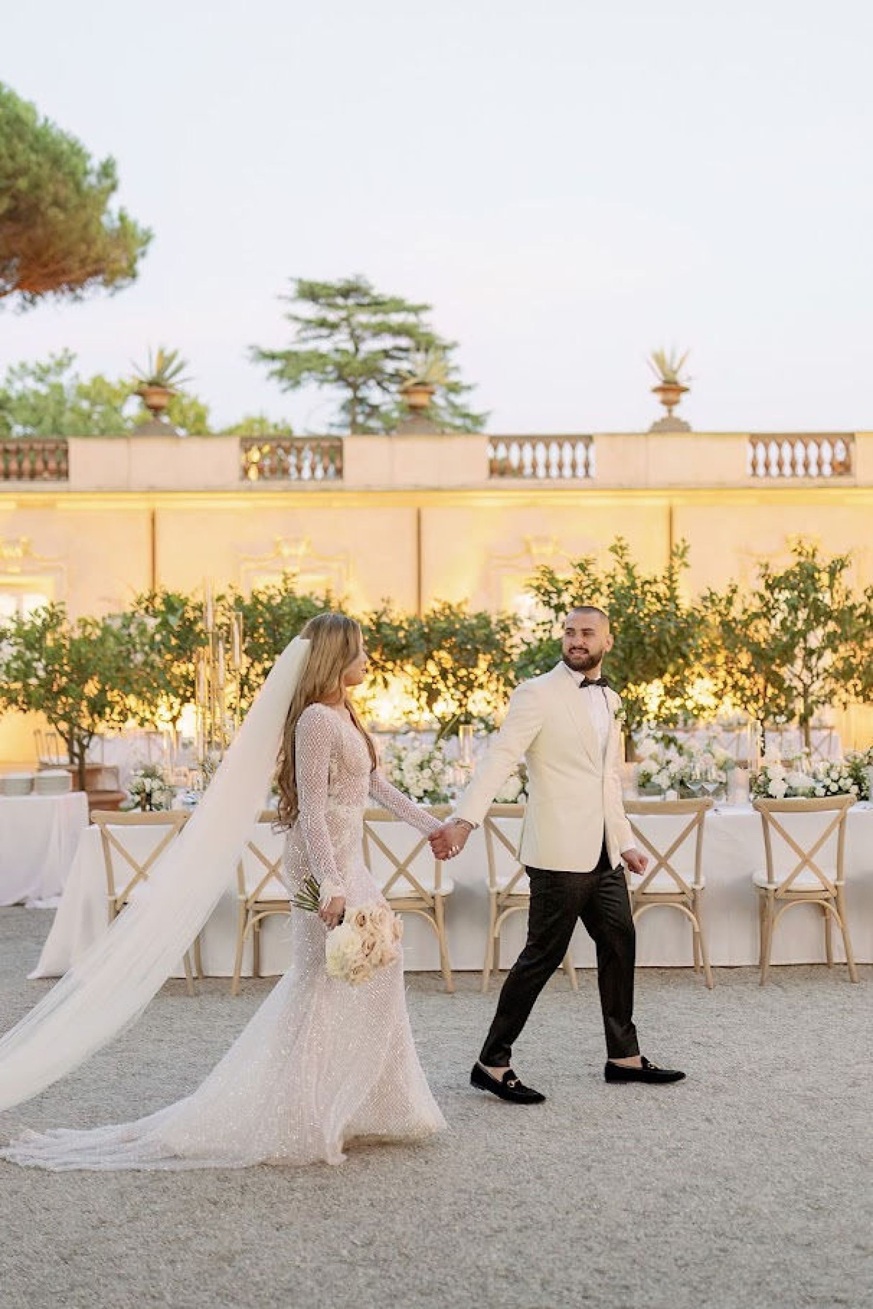 When in Rome: Giselle and Branden's Enchanting Wedding in Villa Aurelia  photo