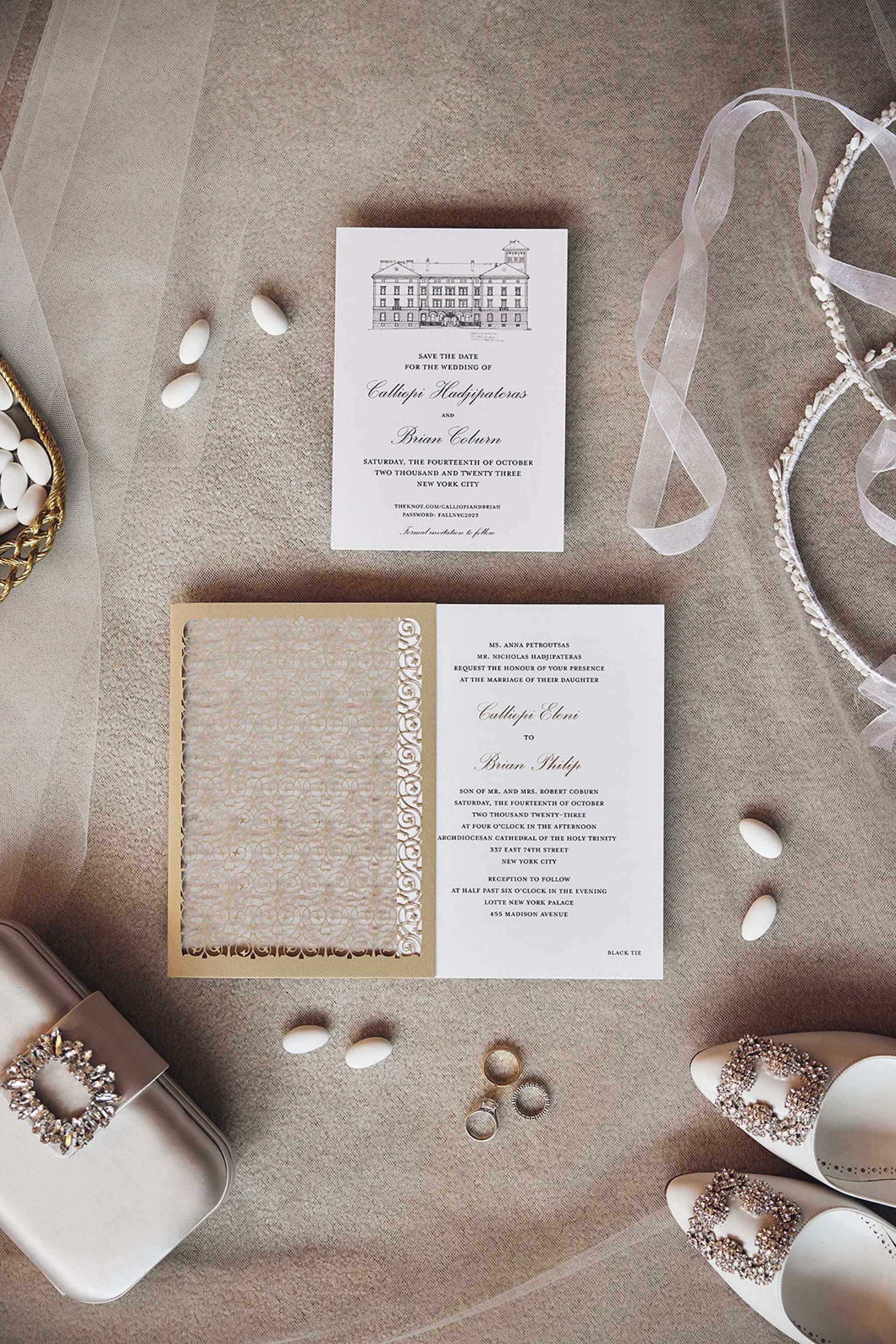 Two Hearts Finally Aligned at the Lotte New York Palace: Calliopi &amp; Brian's Meant-to-Be Marriage  photo