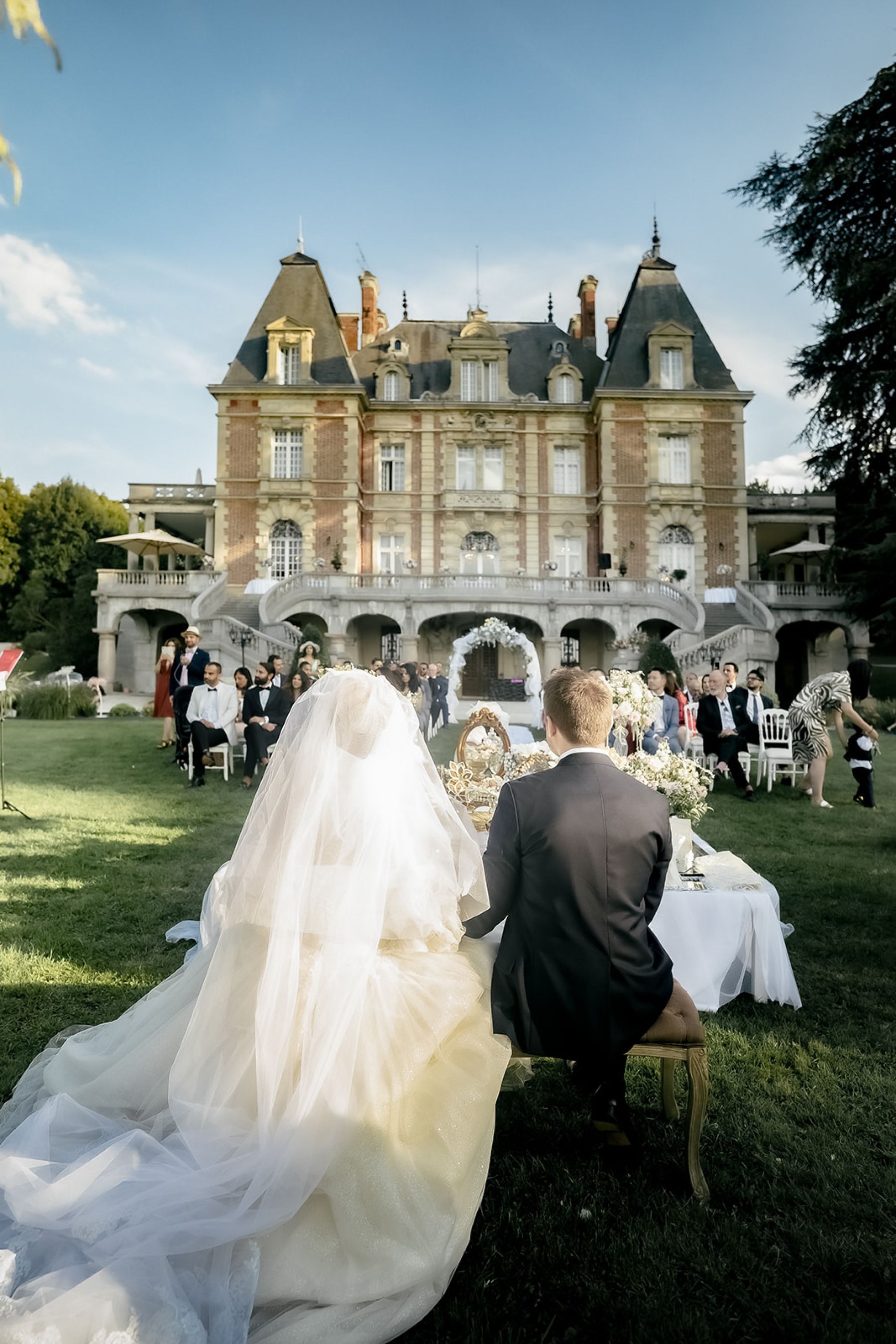 Two Cultures, One Precious Union: Ayda and William's Exquisite Franco-Persian Celebration at Château de Bouffémont photo