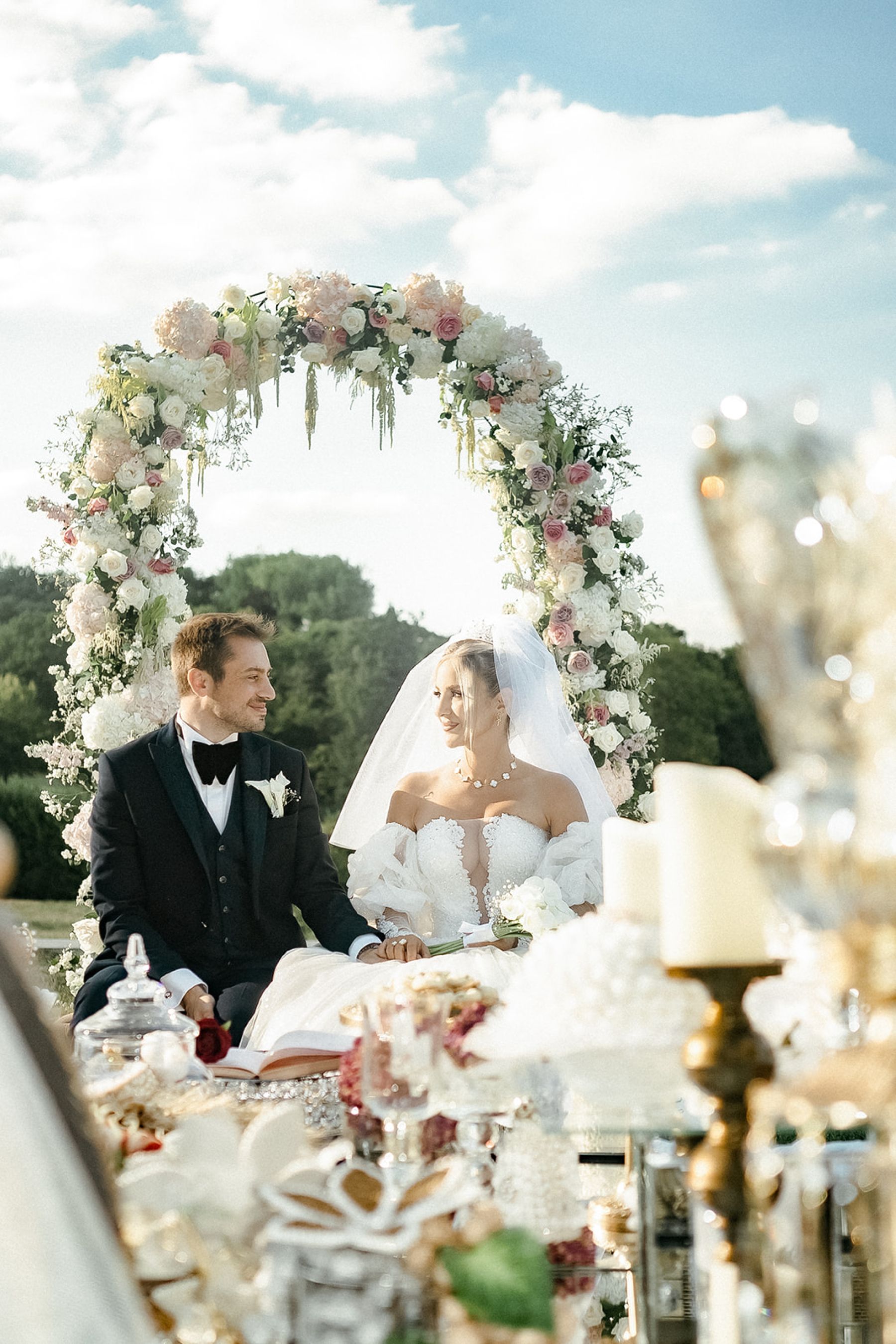 Two Cultures, One Precious Union: Ayda and William's Exquisite Franco-Persian Celebration at Château de Bouffémont photo
