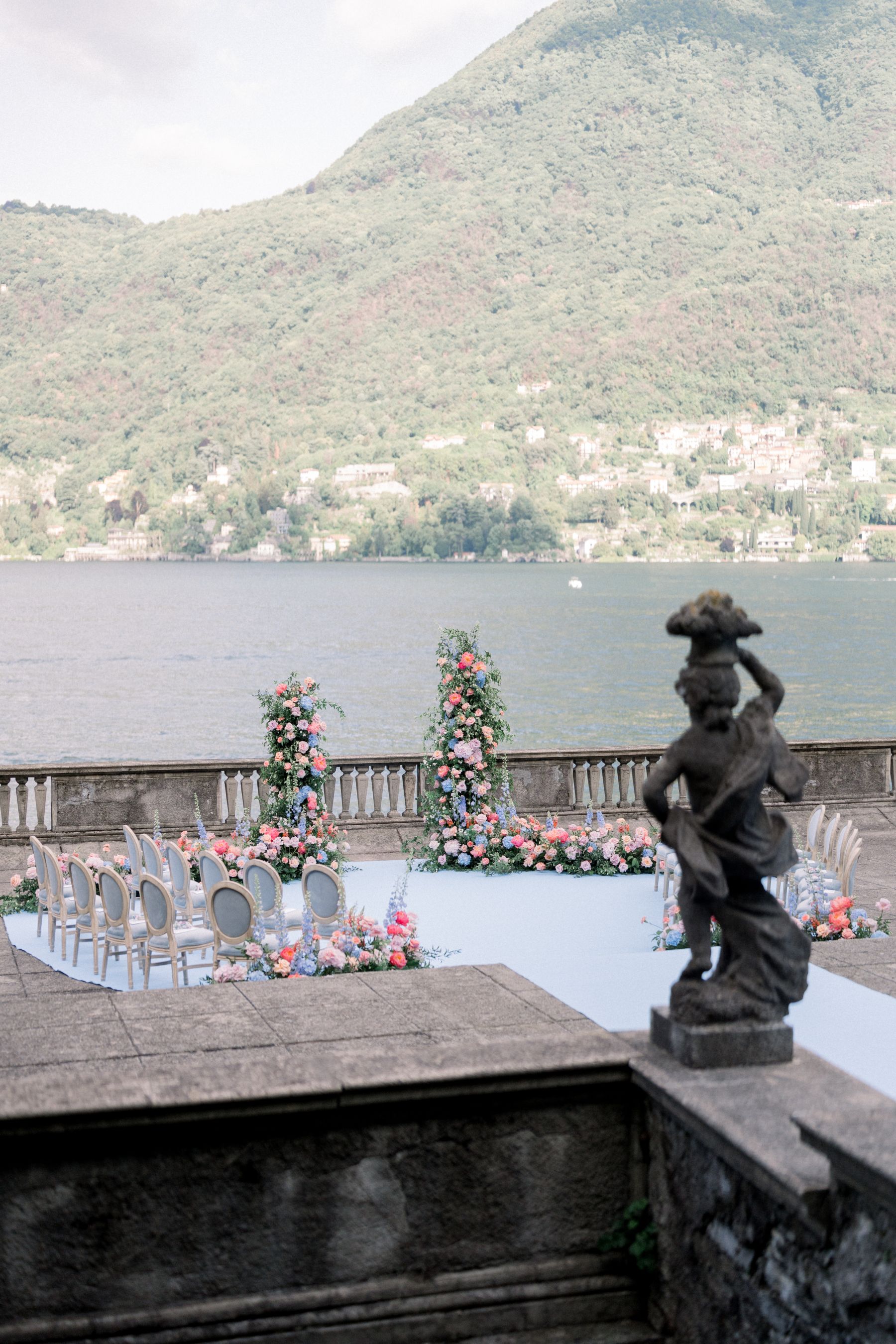 Rainbows After the Rain: Jasmine and Kristopher's Joyful Union at Villa Pizzo photo