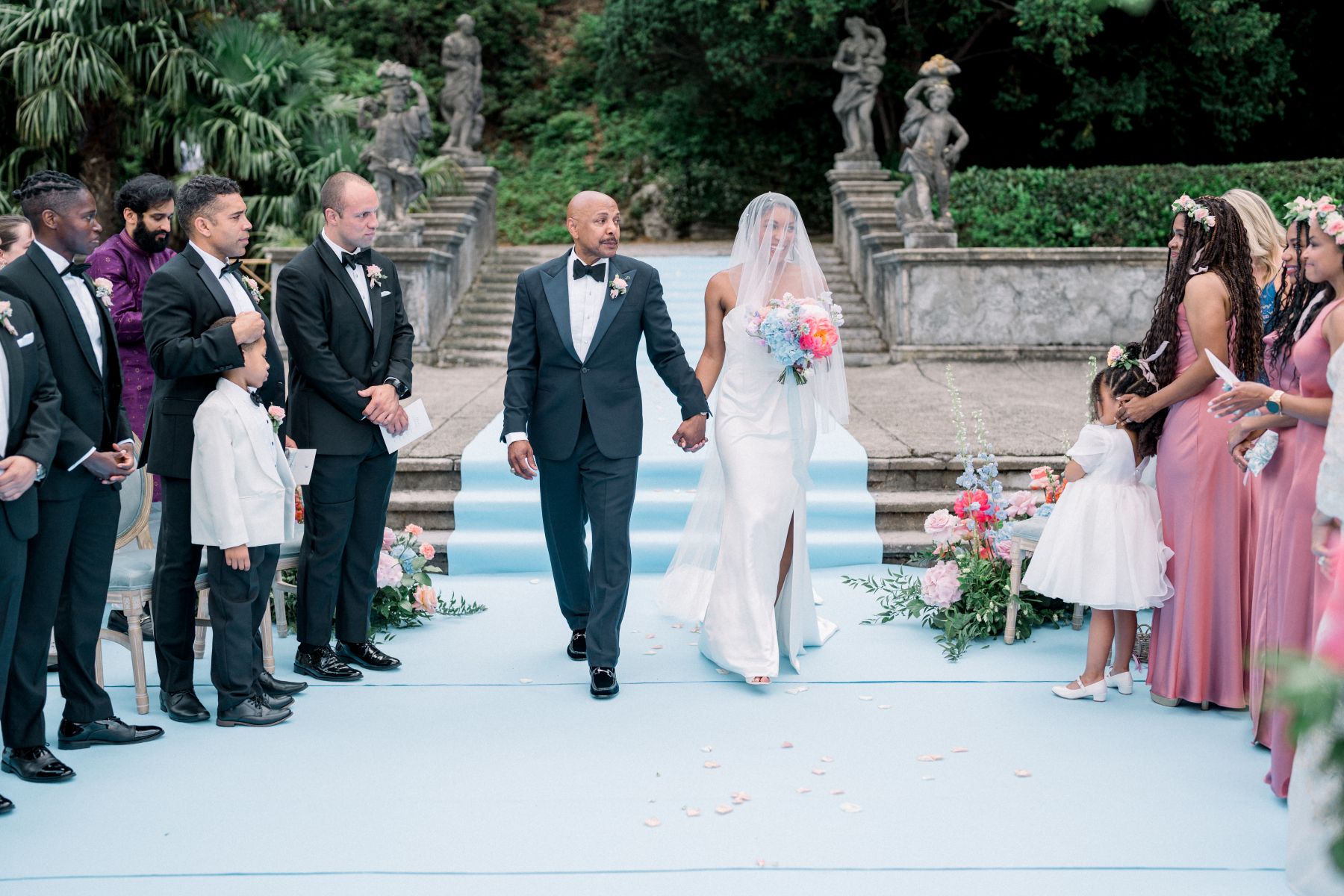 Rainbows After the Rain: Jasmine and Kristopher's Joyful Union at Villa Pizzo photo
