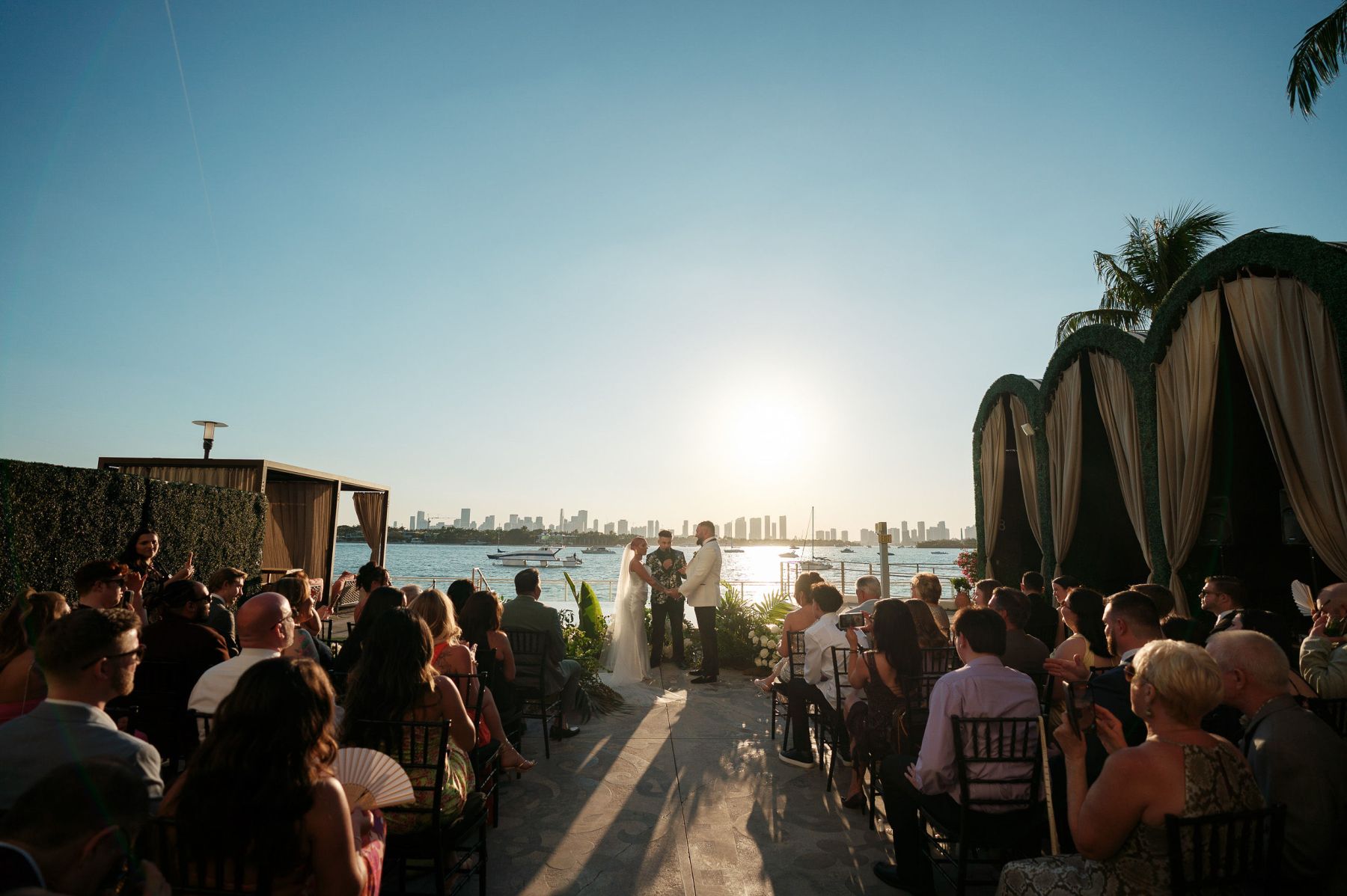 Meant to Be: Lisa and Chris' Enchanting Seaside Vows at Mondrian South Beach photo