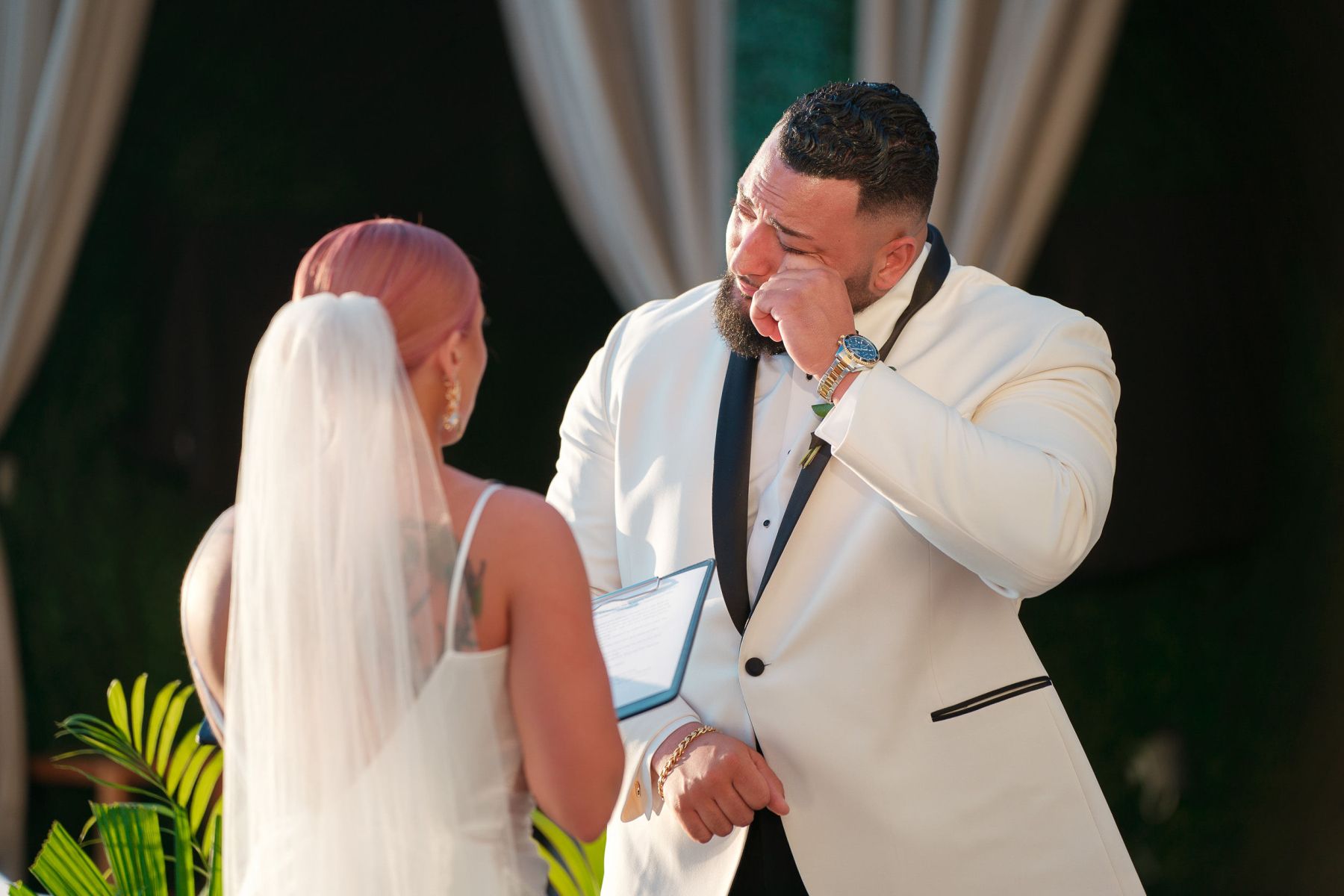 Meant to Be: Lisa and Chris' Enchanting Seaside Vows at Mondrian South Beach photo