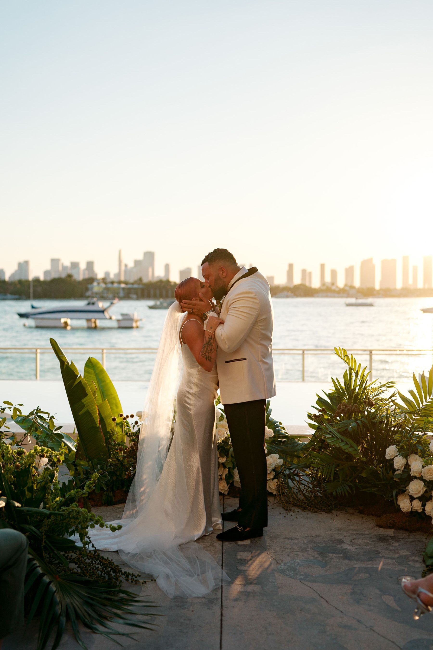 Meant to Be: Lisa and Chris' Enchanting Seaside Vows at Mondrian South Beach photo