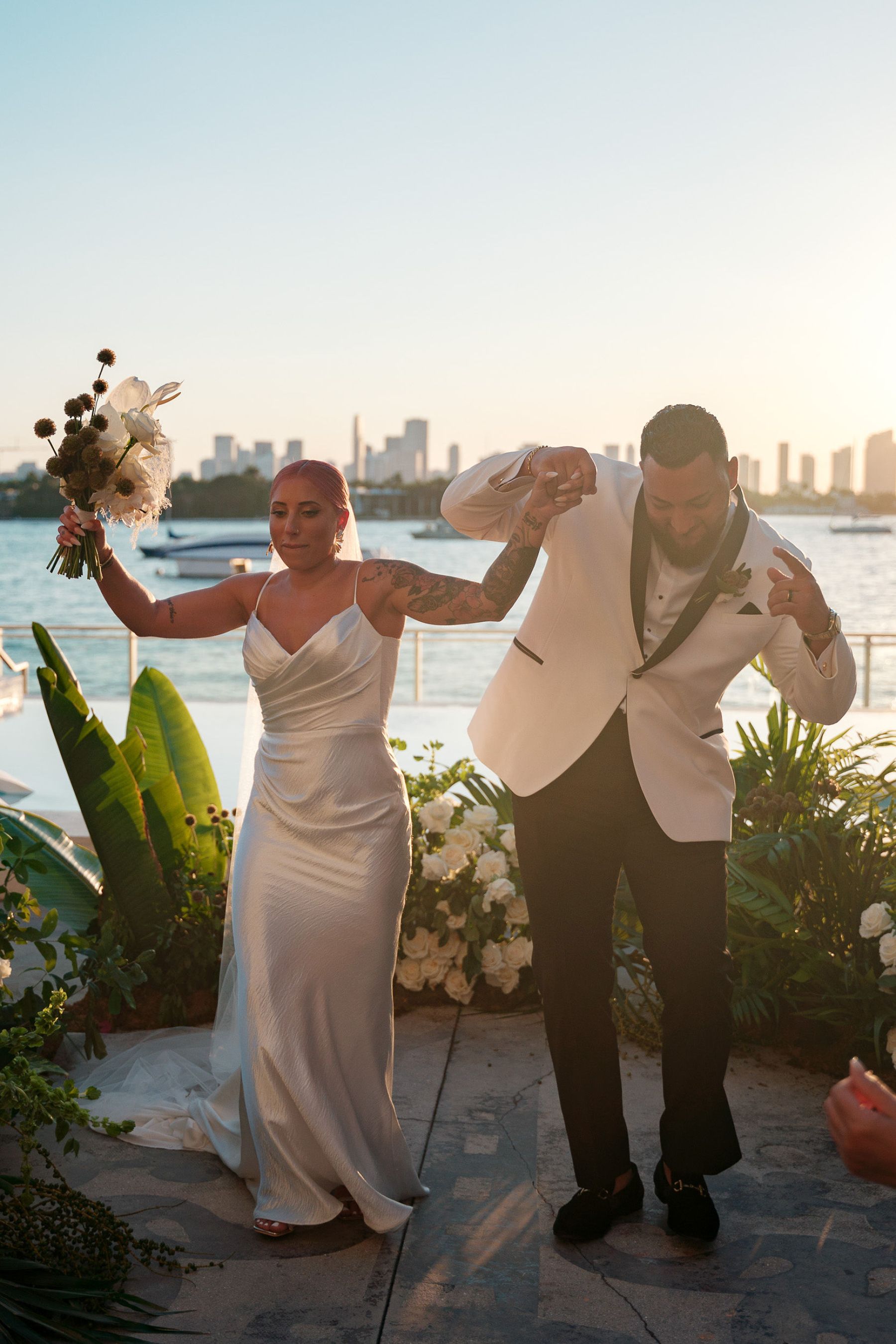 Meant to Be: Lisa and Chris' Enchanting Seaside Vows at Mondrian South Beach photo