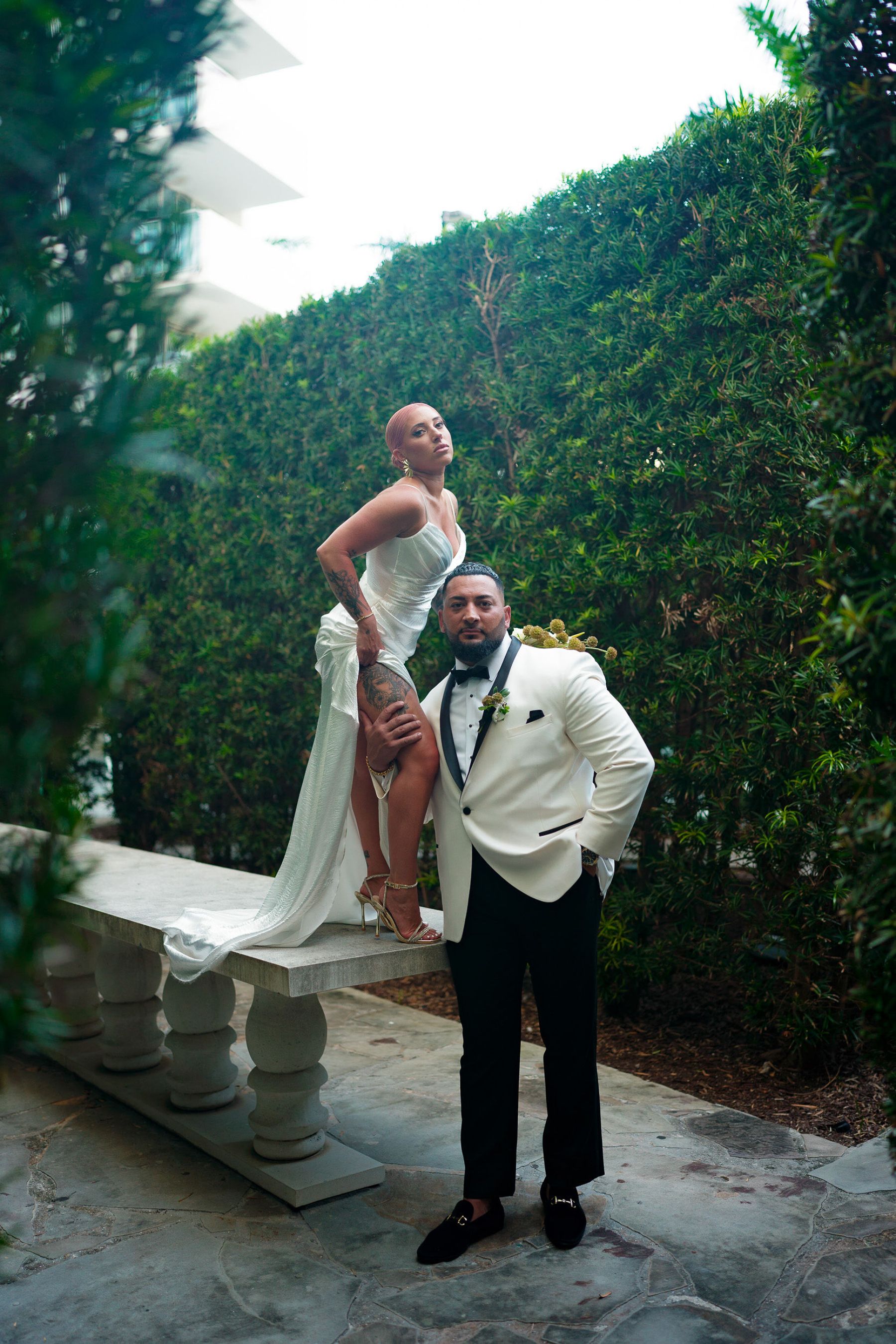 Meant to Be: Lisa and Chris' Enchanting Seaside Vows at Mondrian South Beach photo