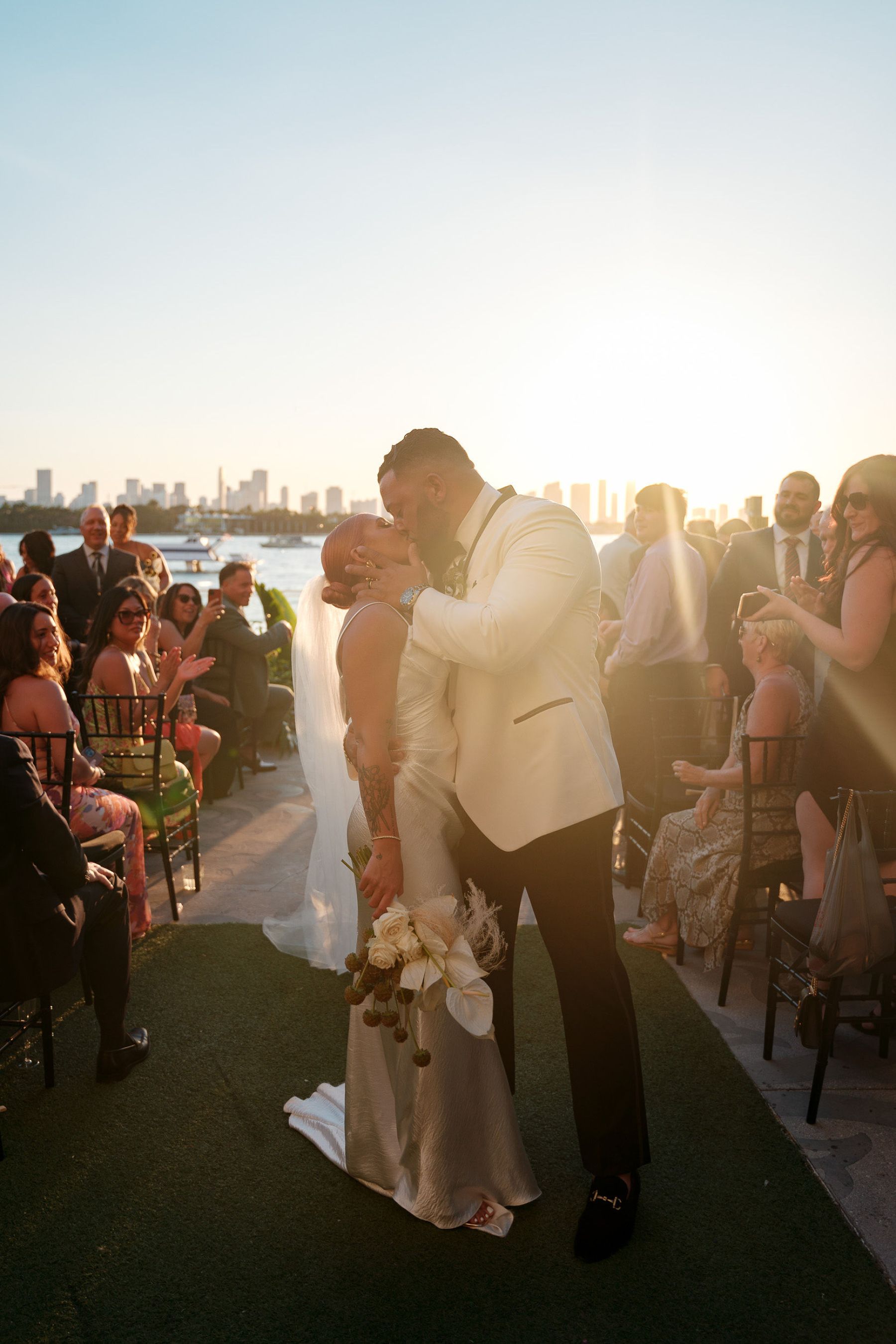 Meant to Be: Lisa and Chris' Enchanting Seaside Vows at Mondrian South Beach photo