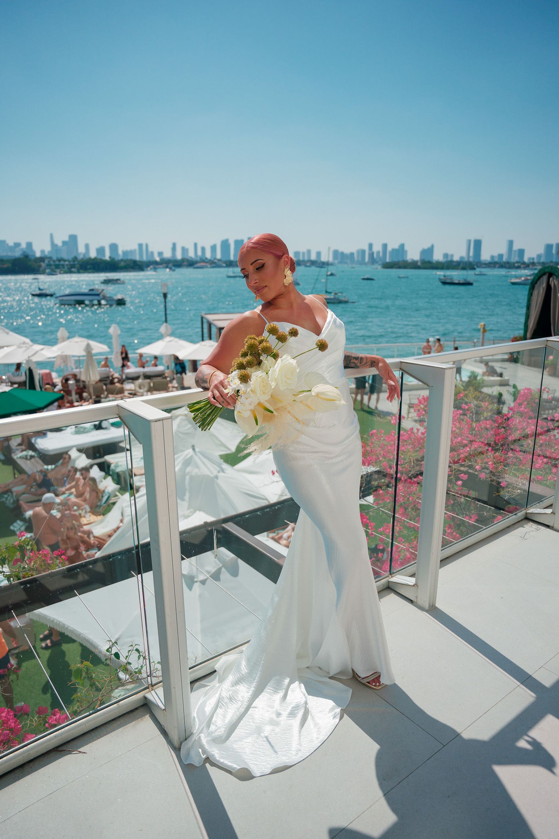 Meant to Be: Lisa and Chris' Enchanting Seaside Vows at Mondrian South Beach photo