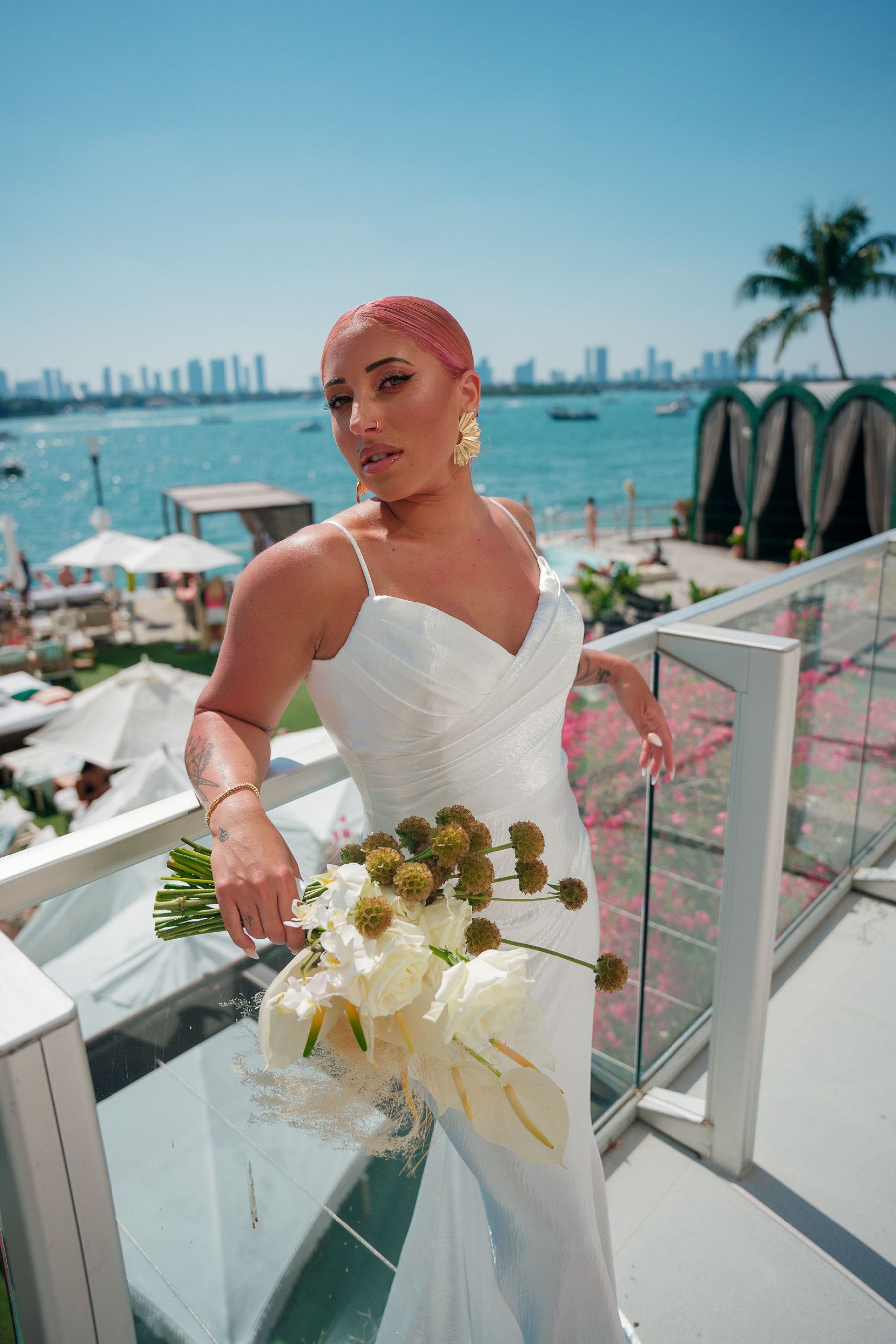 Meant to Be: Lisa and Chris' Enchanting Seaside Vows at Mondrian South Beach photo