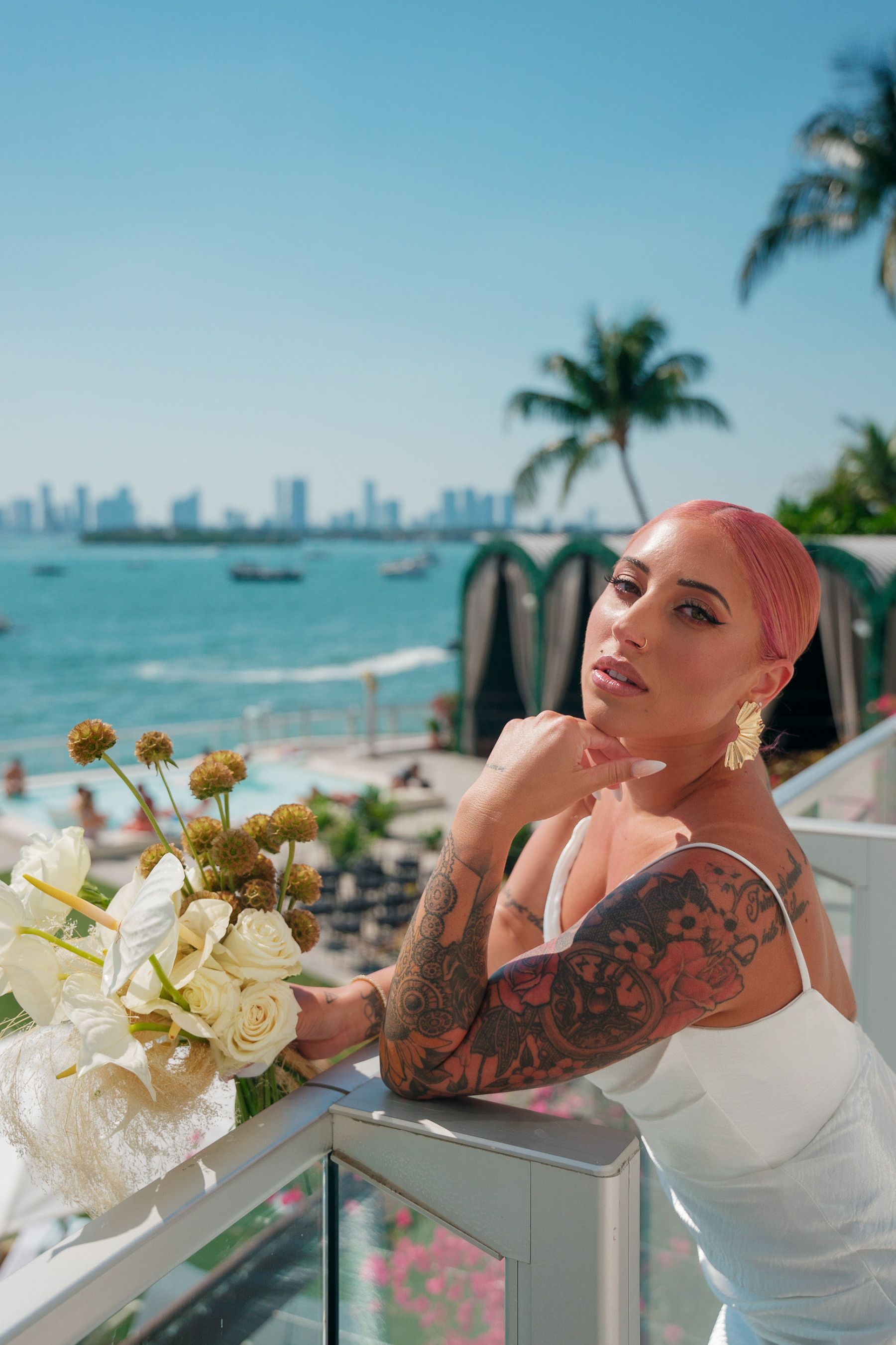 Meant to Be: Lisa and Chris' Enchanting Seaside Vows at Mondrian South Beach photo